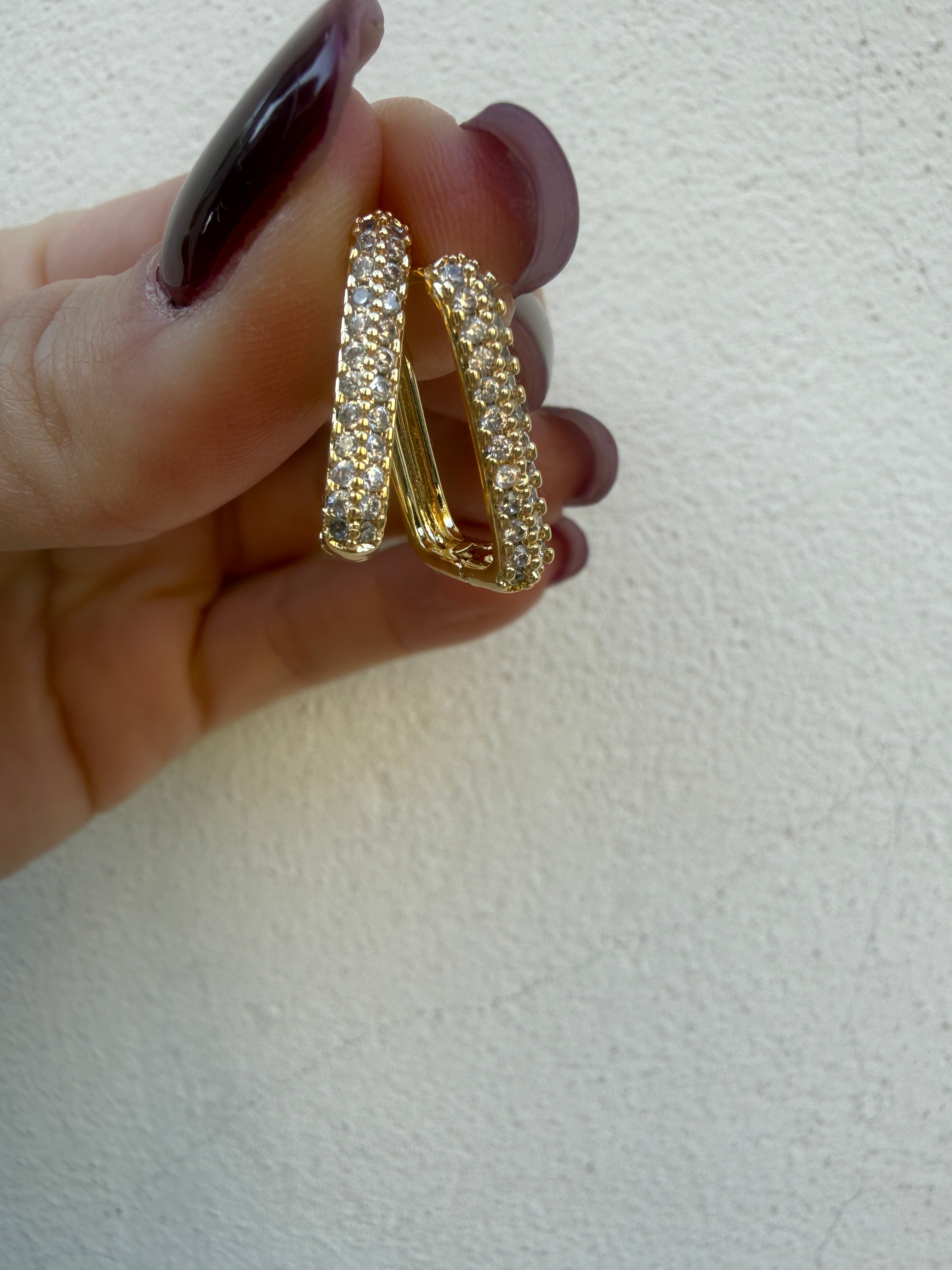 Orecchino Square Glow