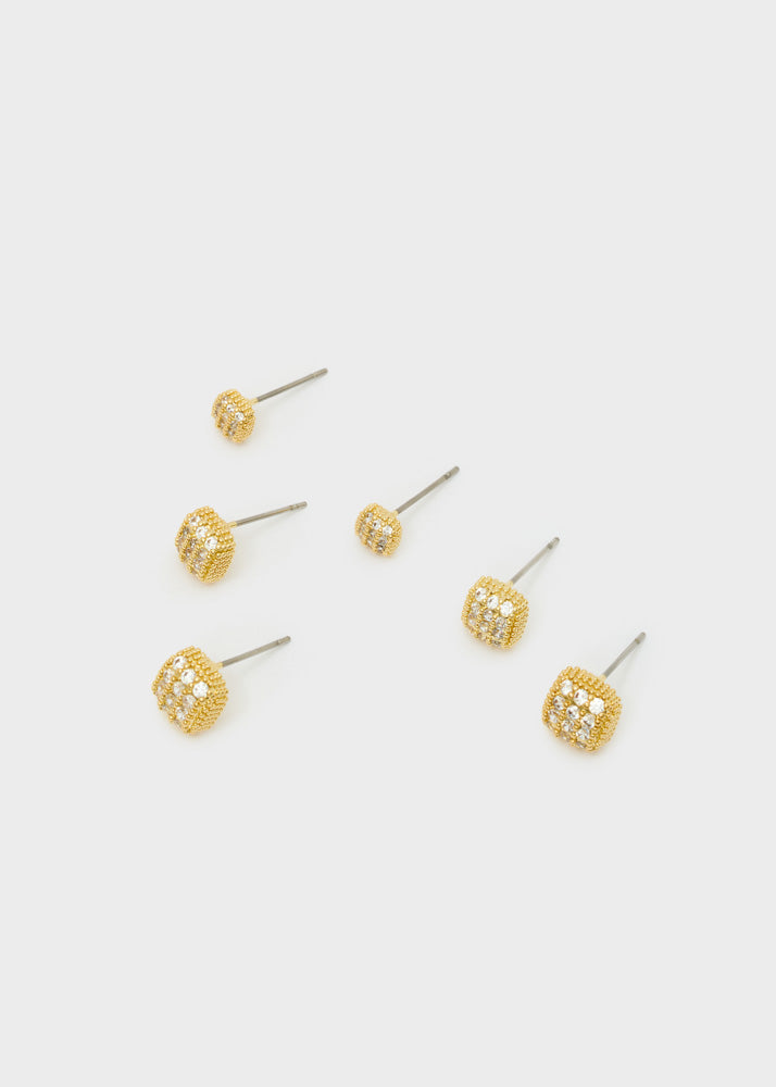 Set orecchini Cuchion con zirconi di Nali