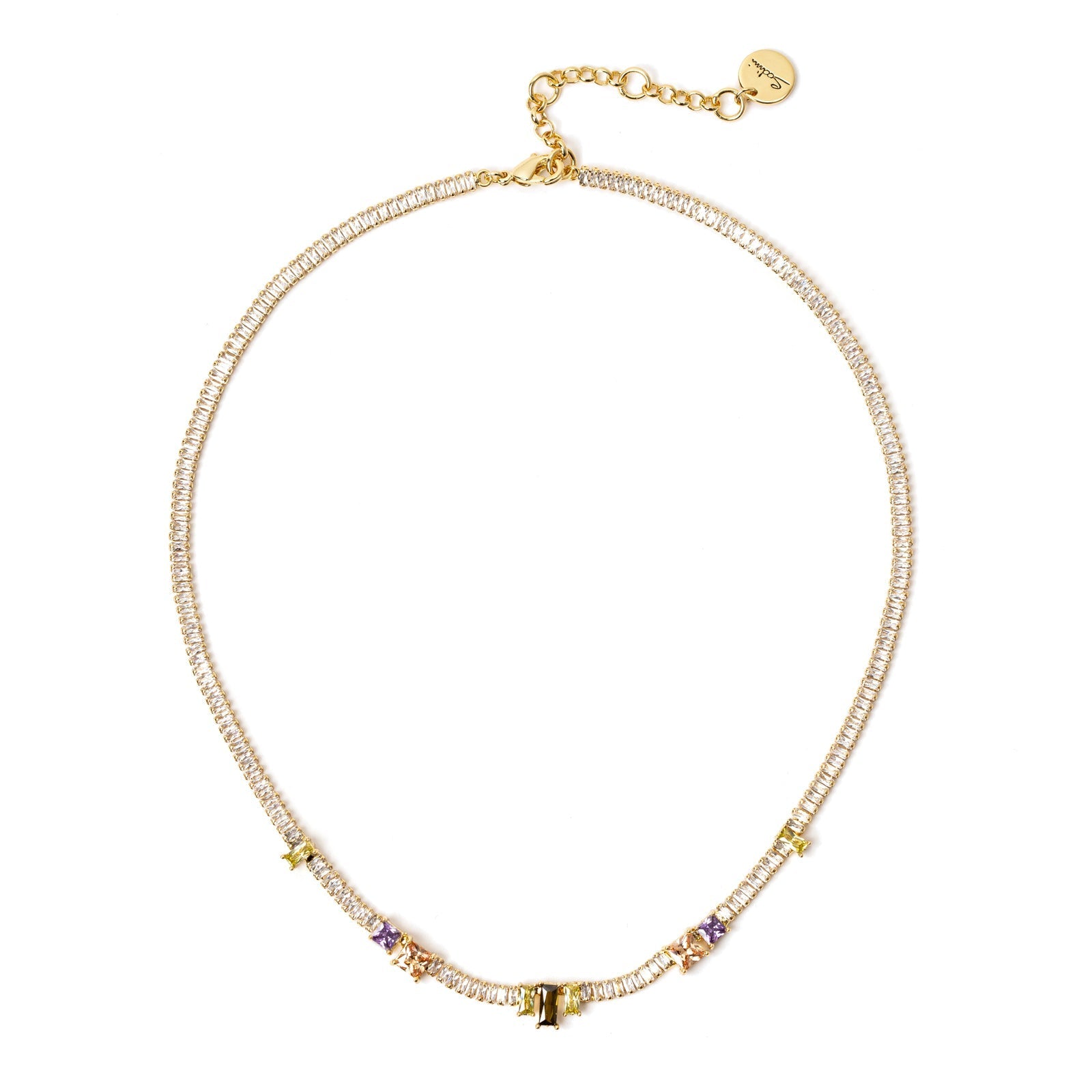 Collana girocollo con zirconi Multicolor Sodini