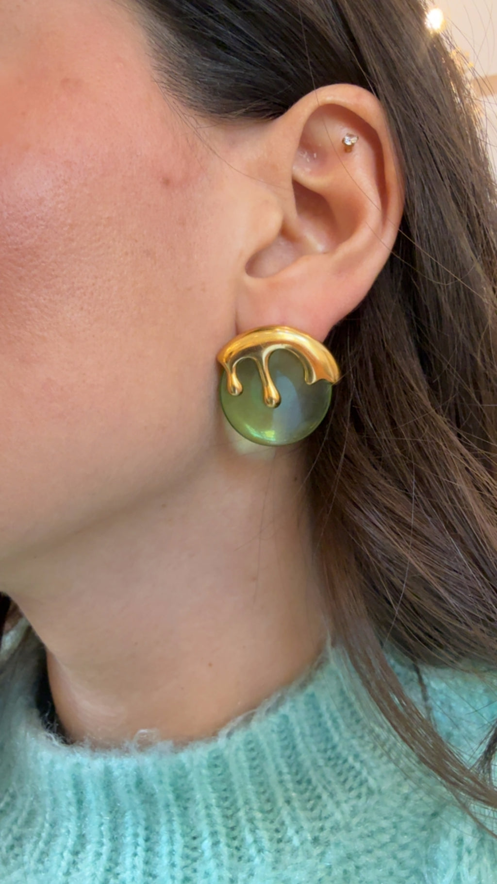 Orecchino Dalila in resina di Nali