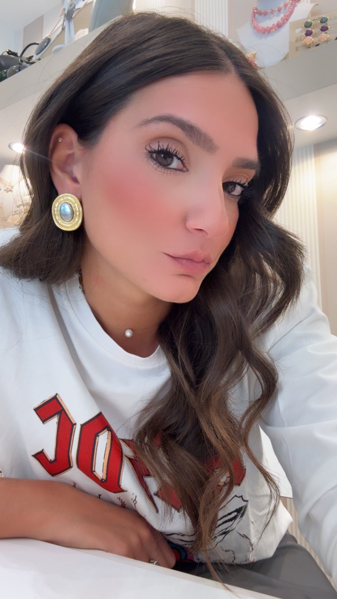 Orecchini Tondi Fluid di Nali