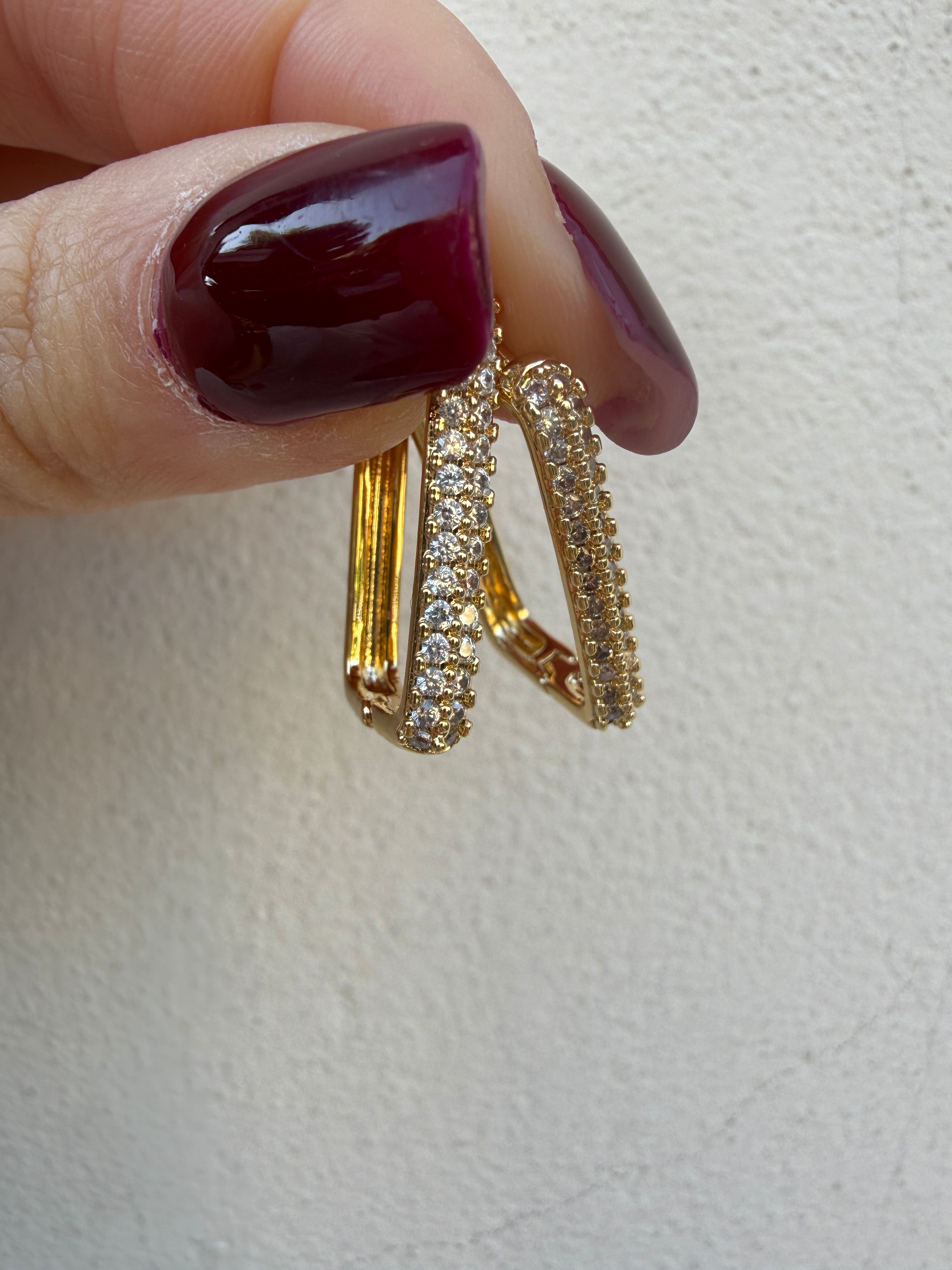 Orecchino Square Glow