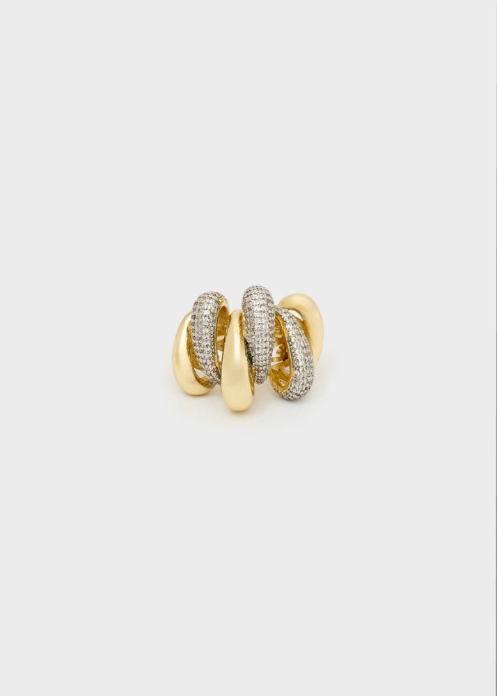 Anello Over con pietre di Nali