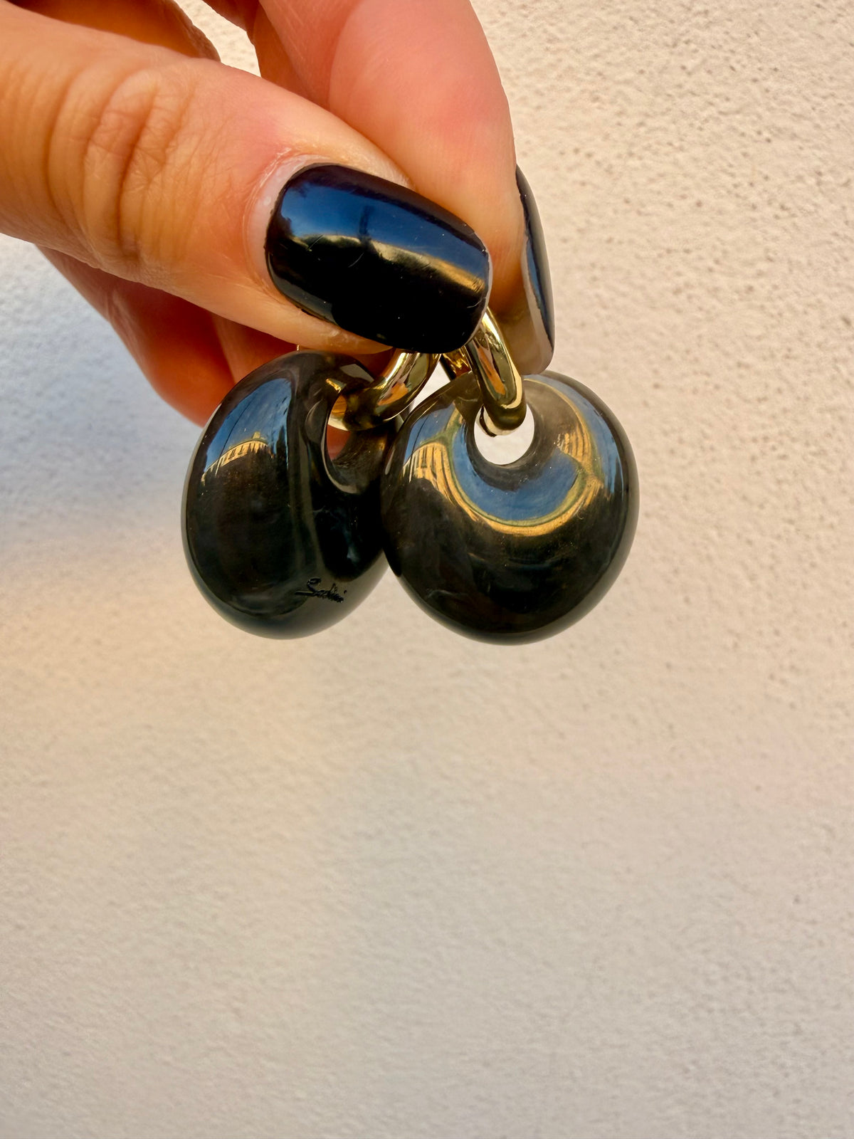 Orecchini cerchietto Mini con pendente Harper di Sodini