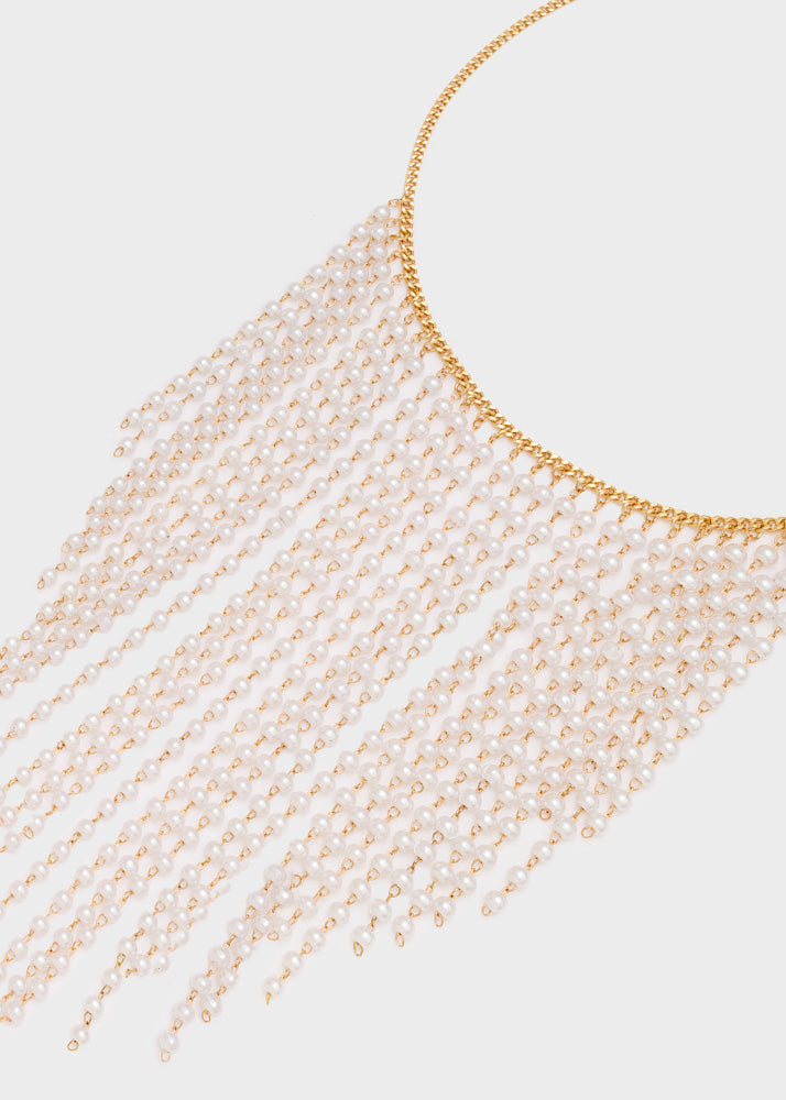 Collana Frange e Perle di Nali