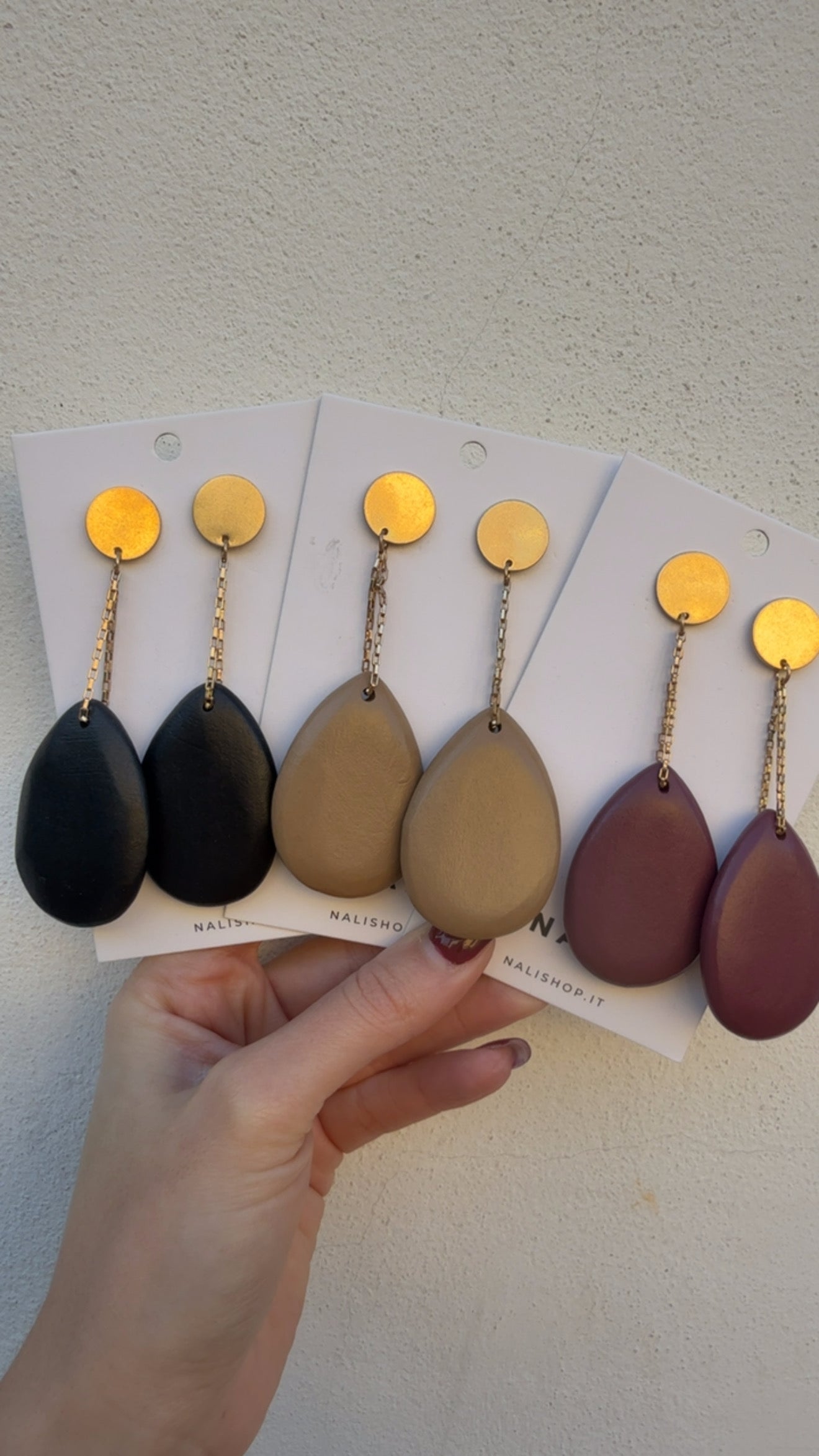 Orecchini Uma in legno di Nali