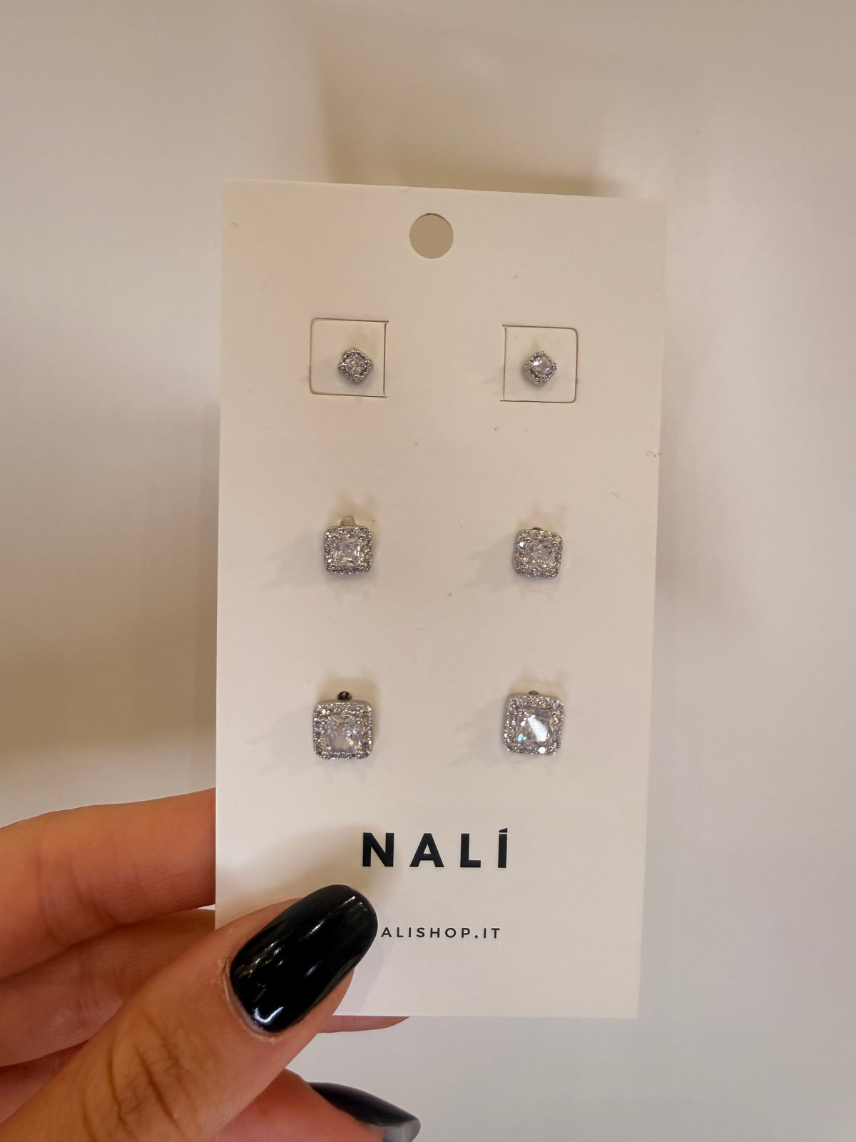Set orecchini Square zirconi di Nali