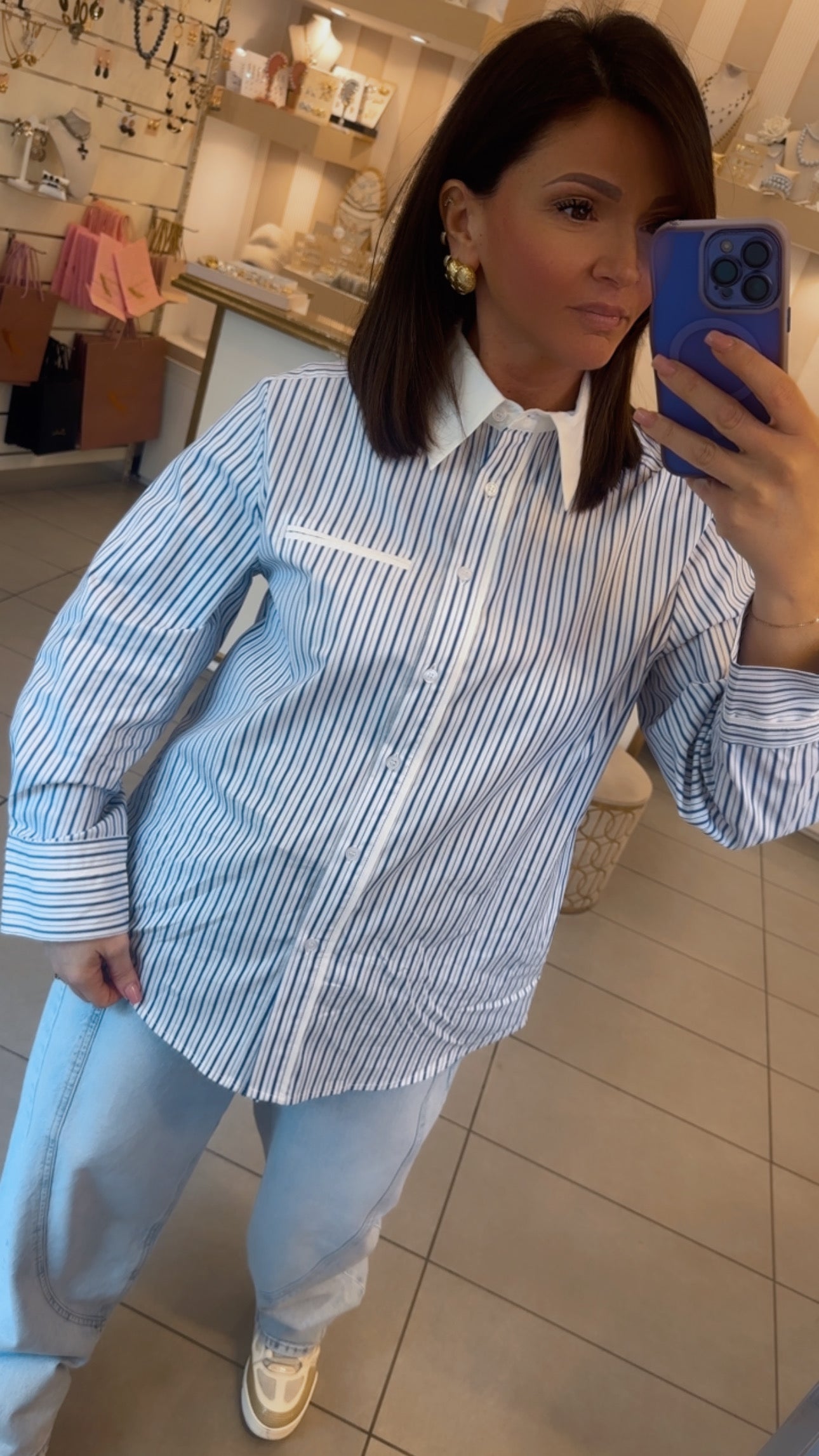 Camicia Blu notte di lumina