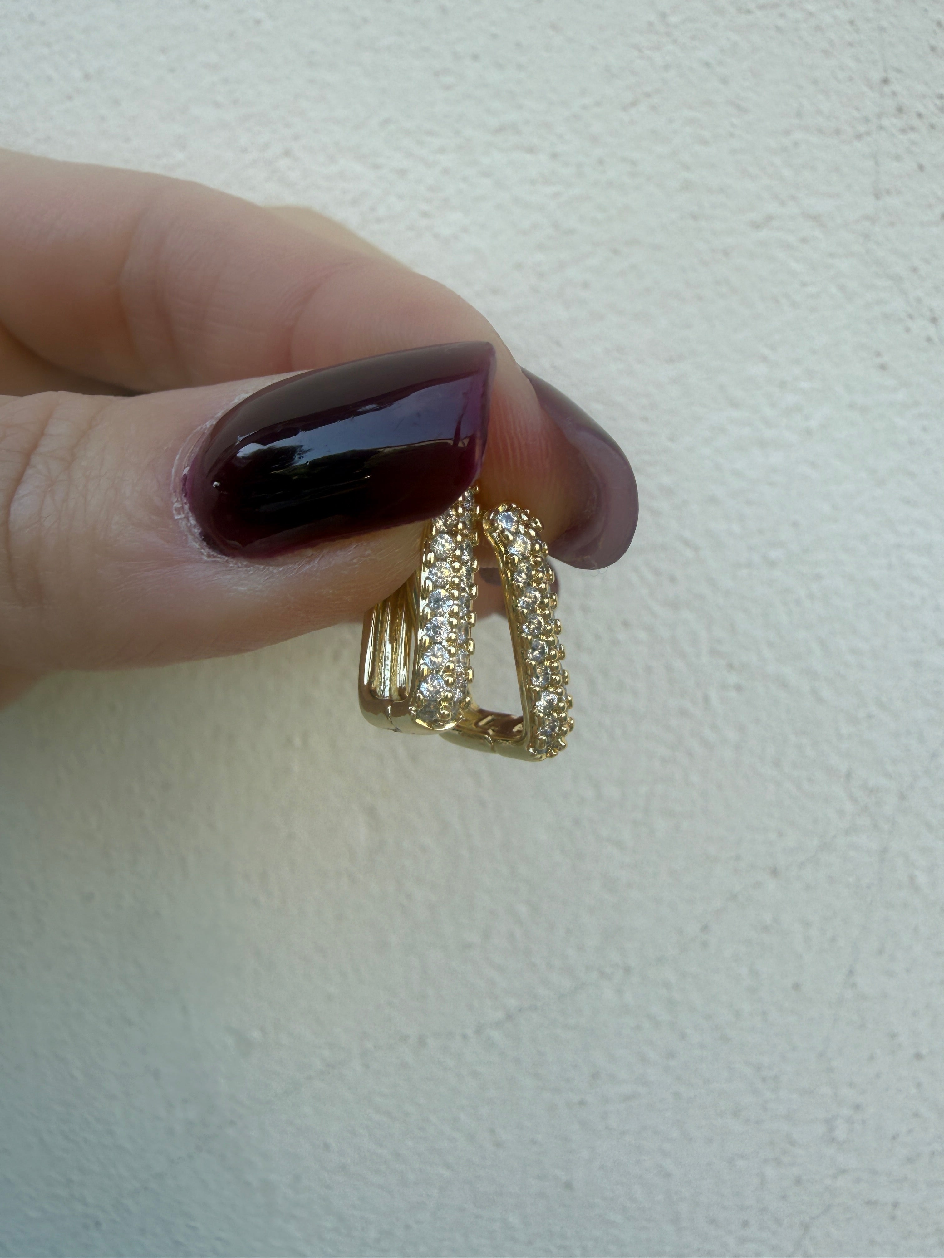 Orecchino Square Glow