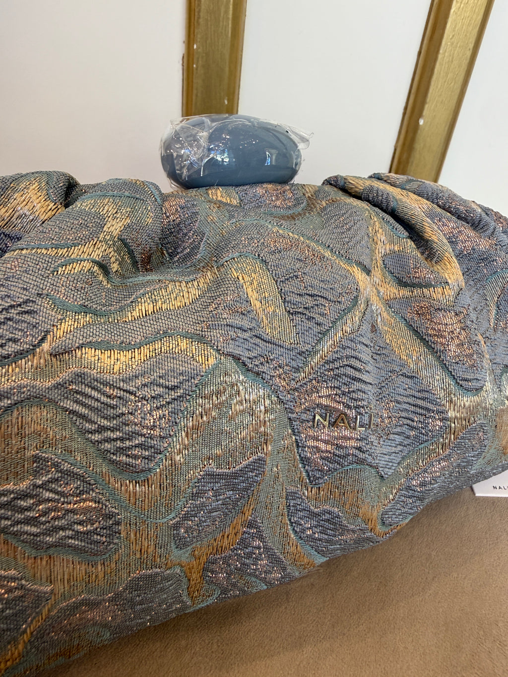 Pochette Isabella Blu/Bianco di Nali