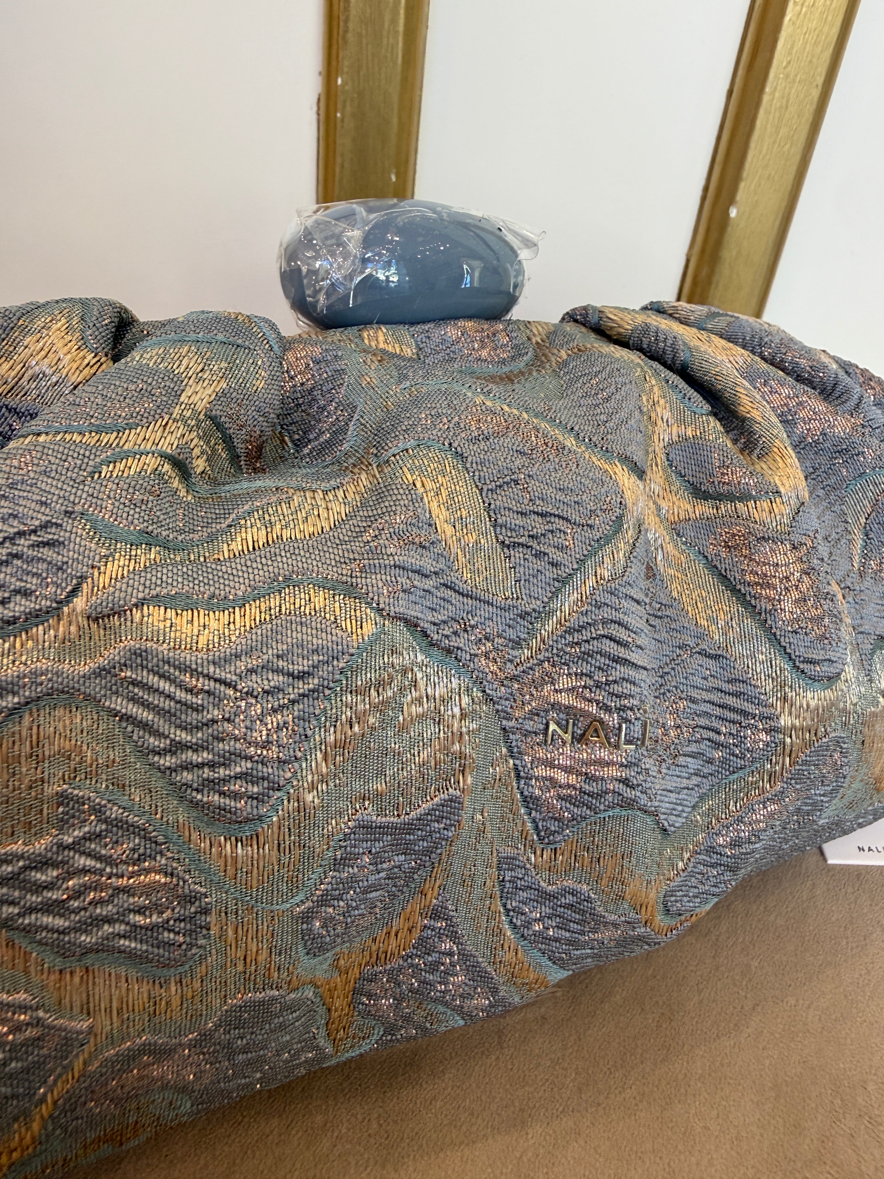 Pochette Isabella Blu/Bianco di Nali