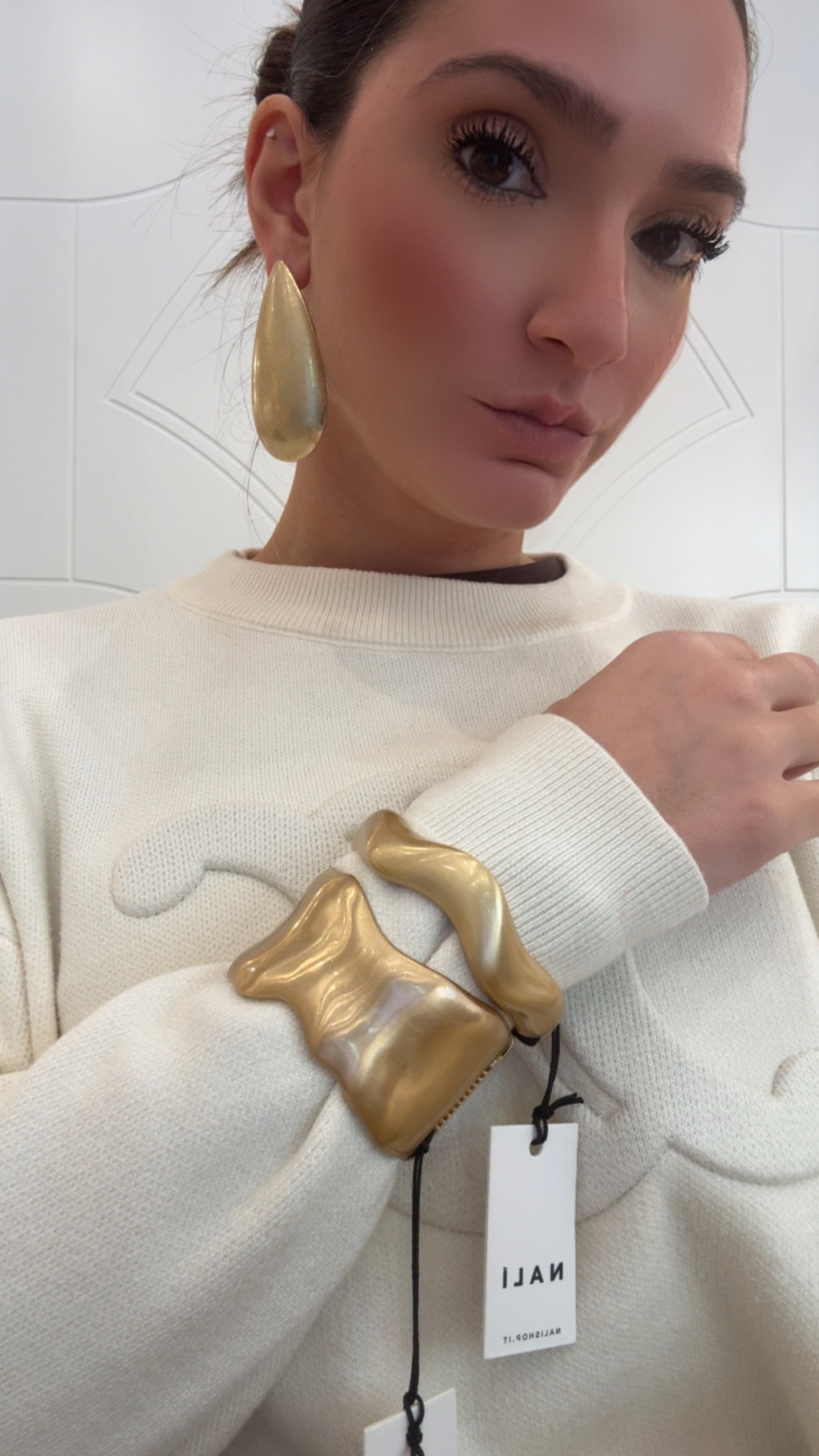 Orecchino Goccia Oversize di Nali