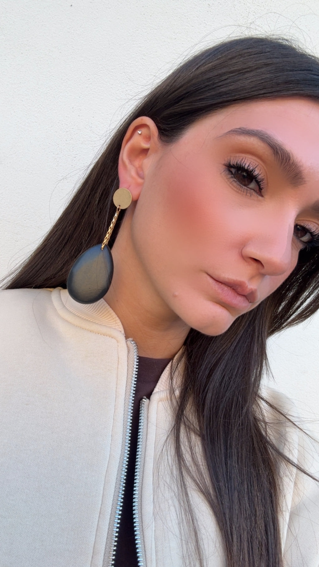 Orecchini Uma in legno di Nali