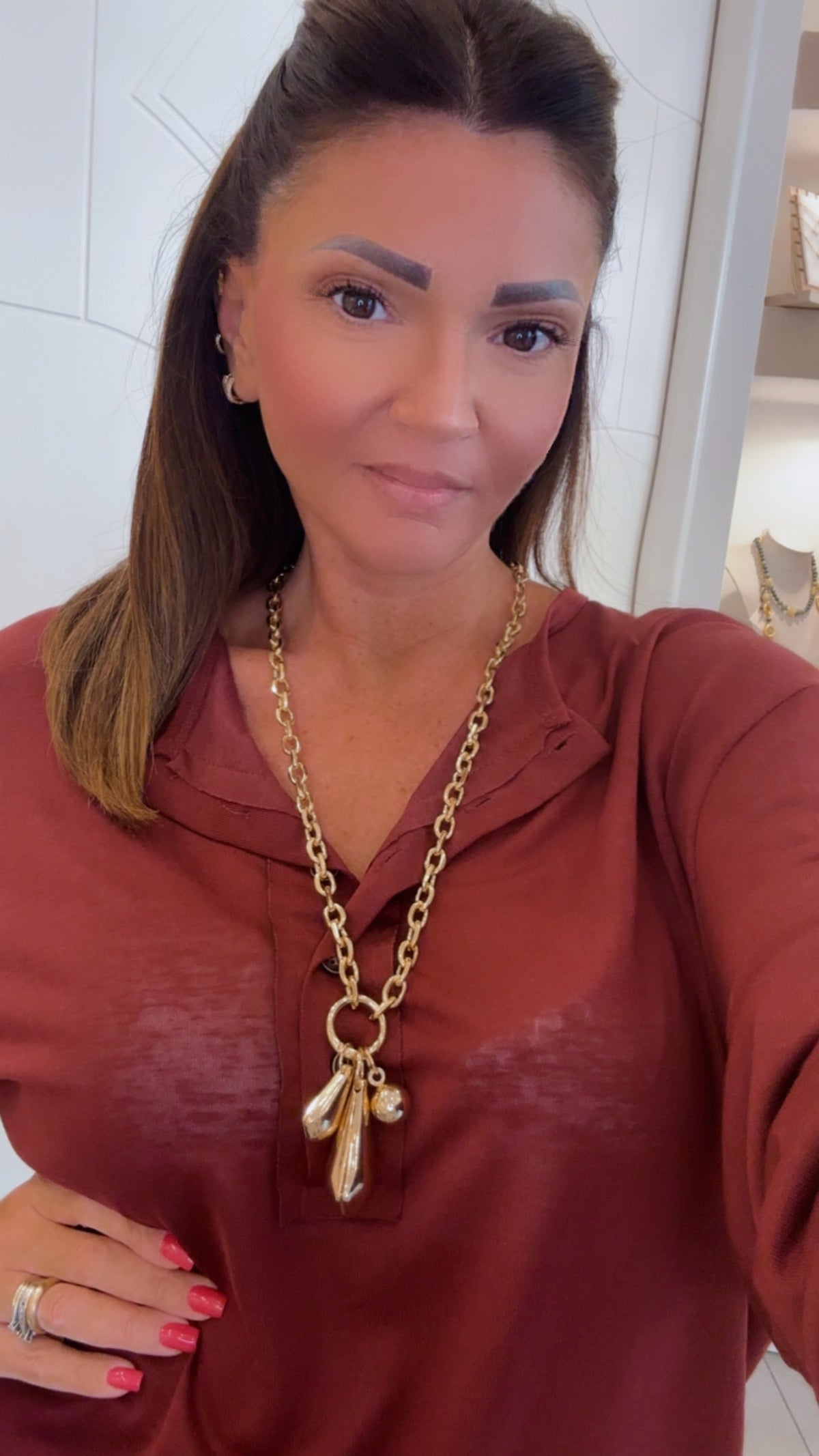 Collana Cassy lunga con pendente di Nali
