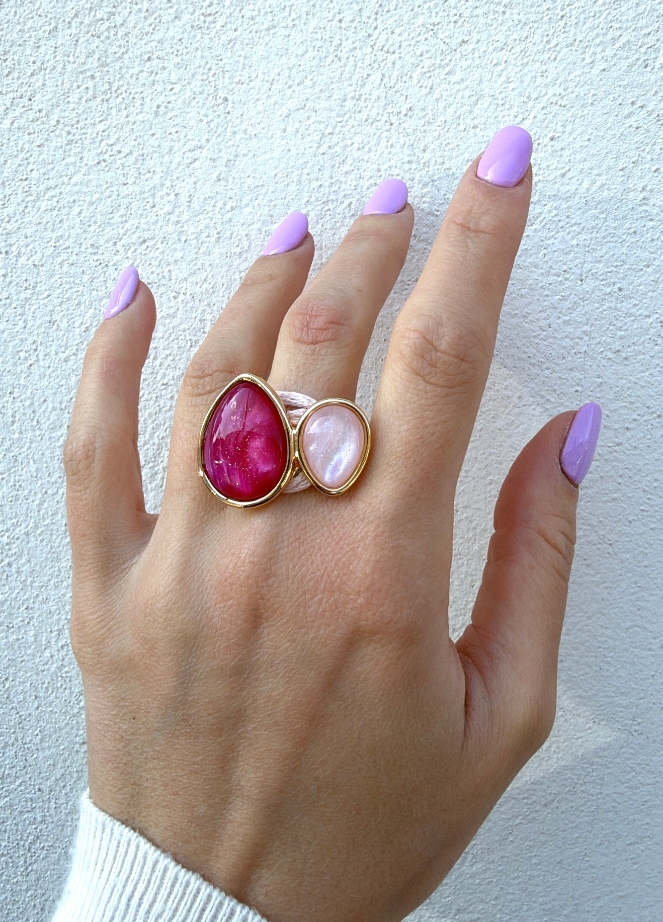 Anello doppia pietra di MYA