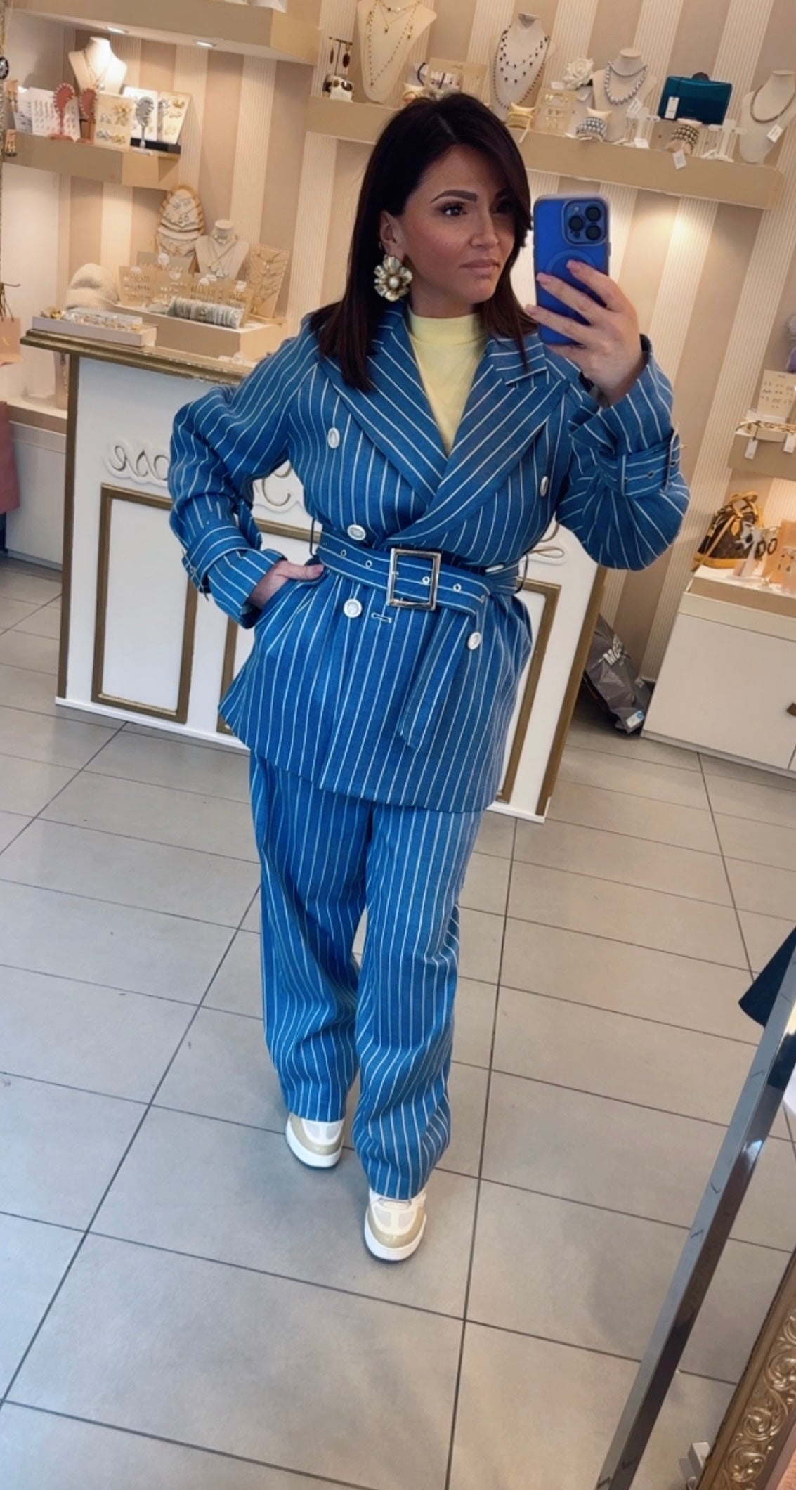 Giacca gessata di Lumina