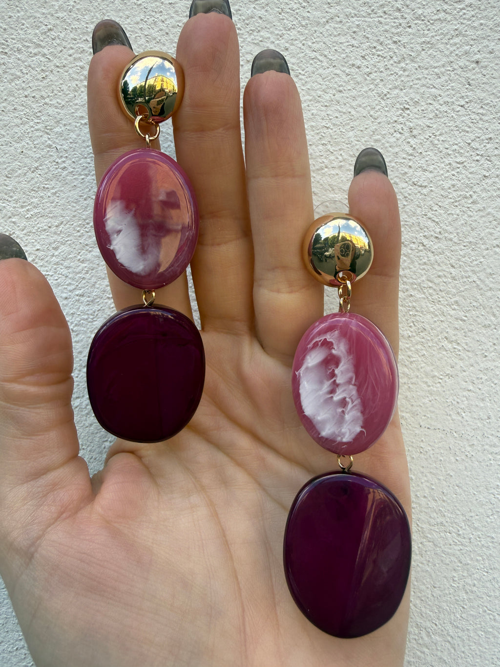 Orecchino pendente colorato MYA