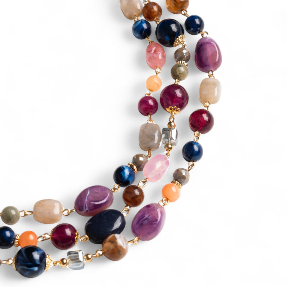 Collana Multicolor tre fili MYA