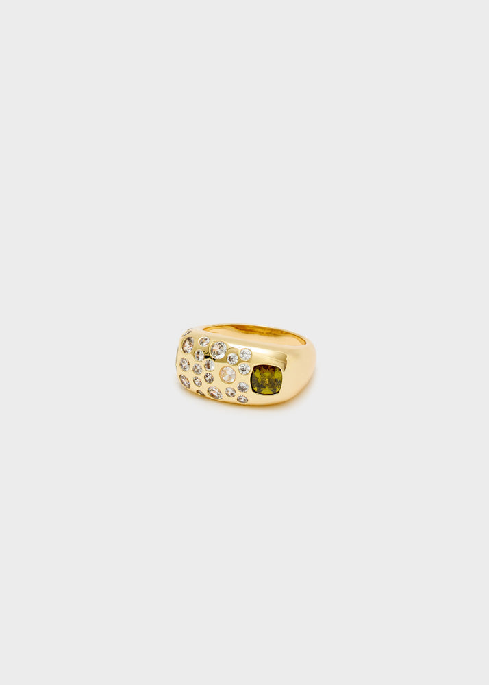 Anello Squadrato con zirconi di Nali – Nali – Le Kikke Graziose – foto 3