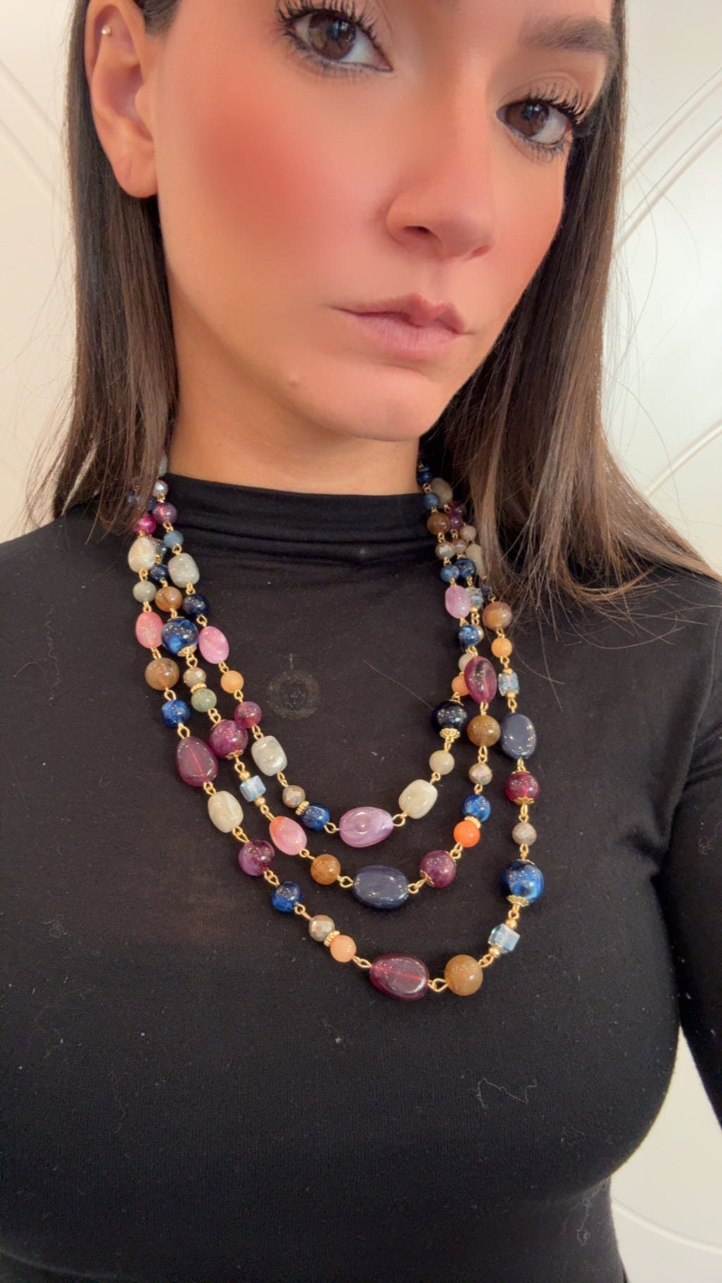 Collana Multicolor tre fili MYA