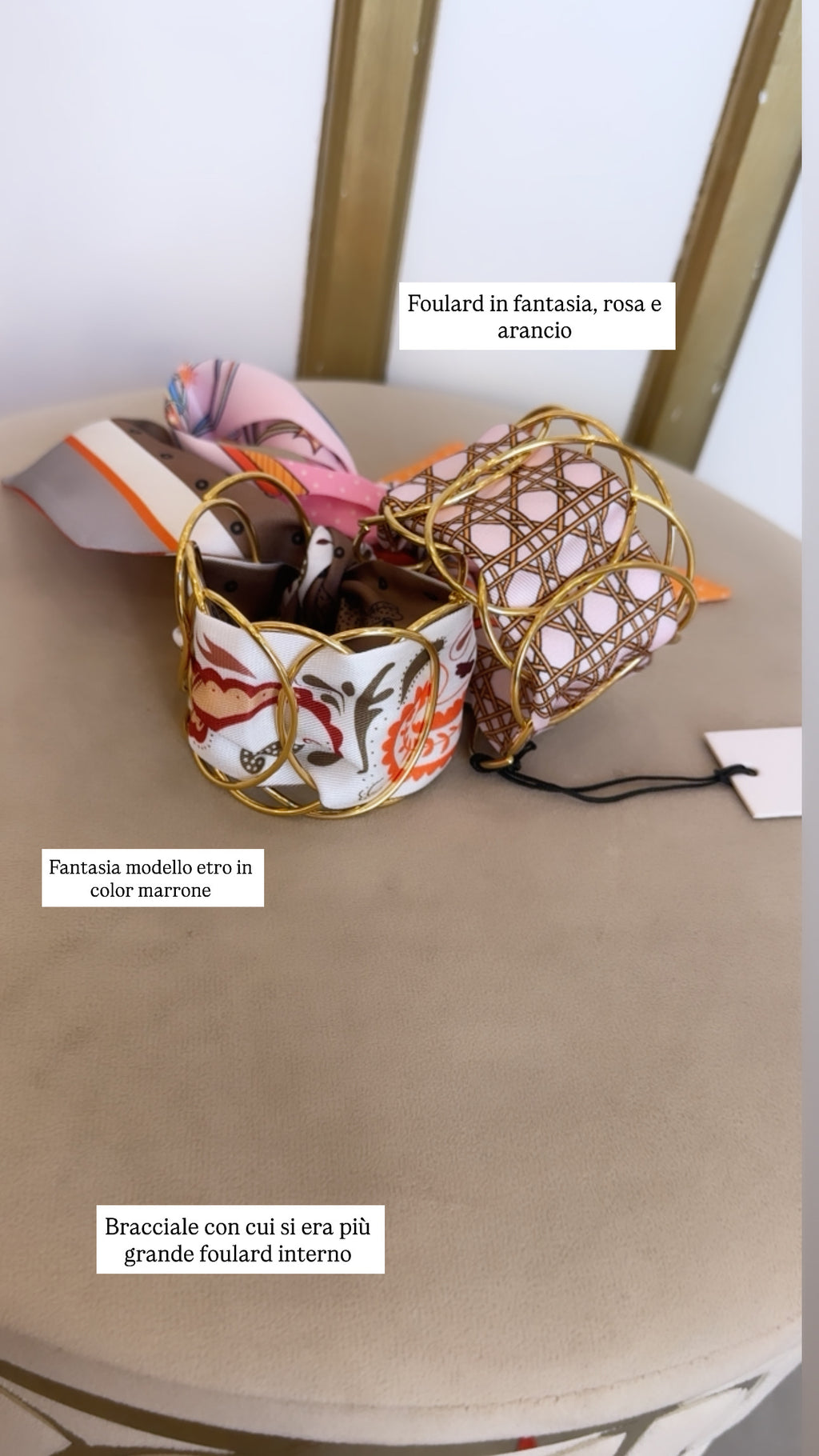 Bracciale Layla con foulard Di Nali ￼