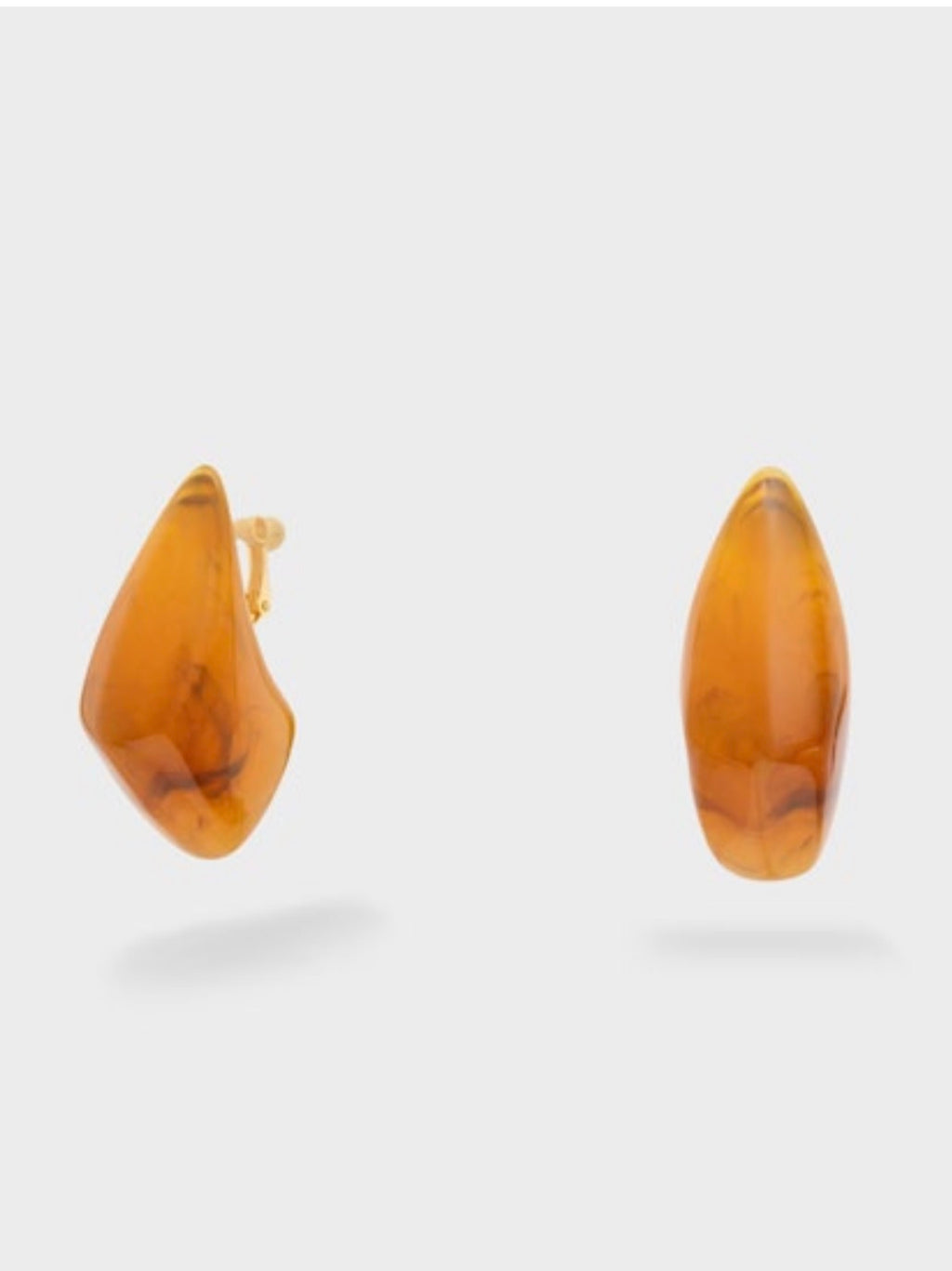 Orecchini squadrati marrone/bianco di Nali