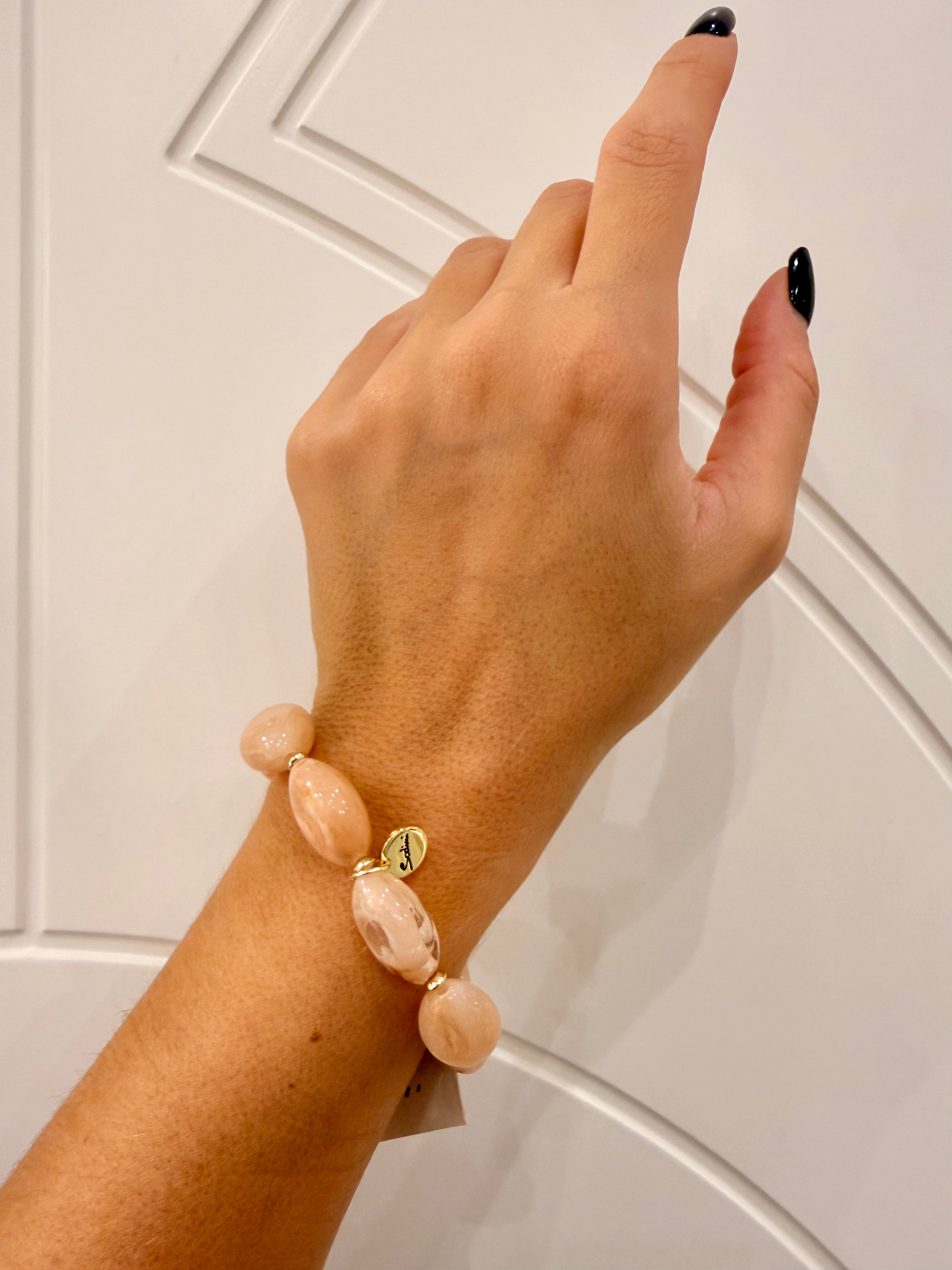 Bracciale elastico Piccoli ciottoli Harper di Sodini