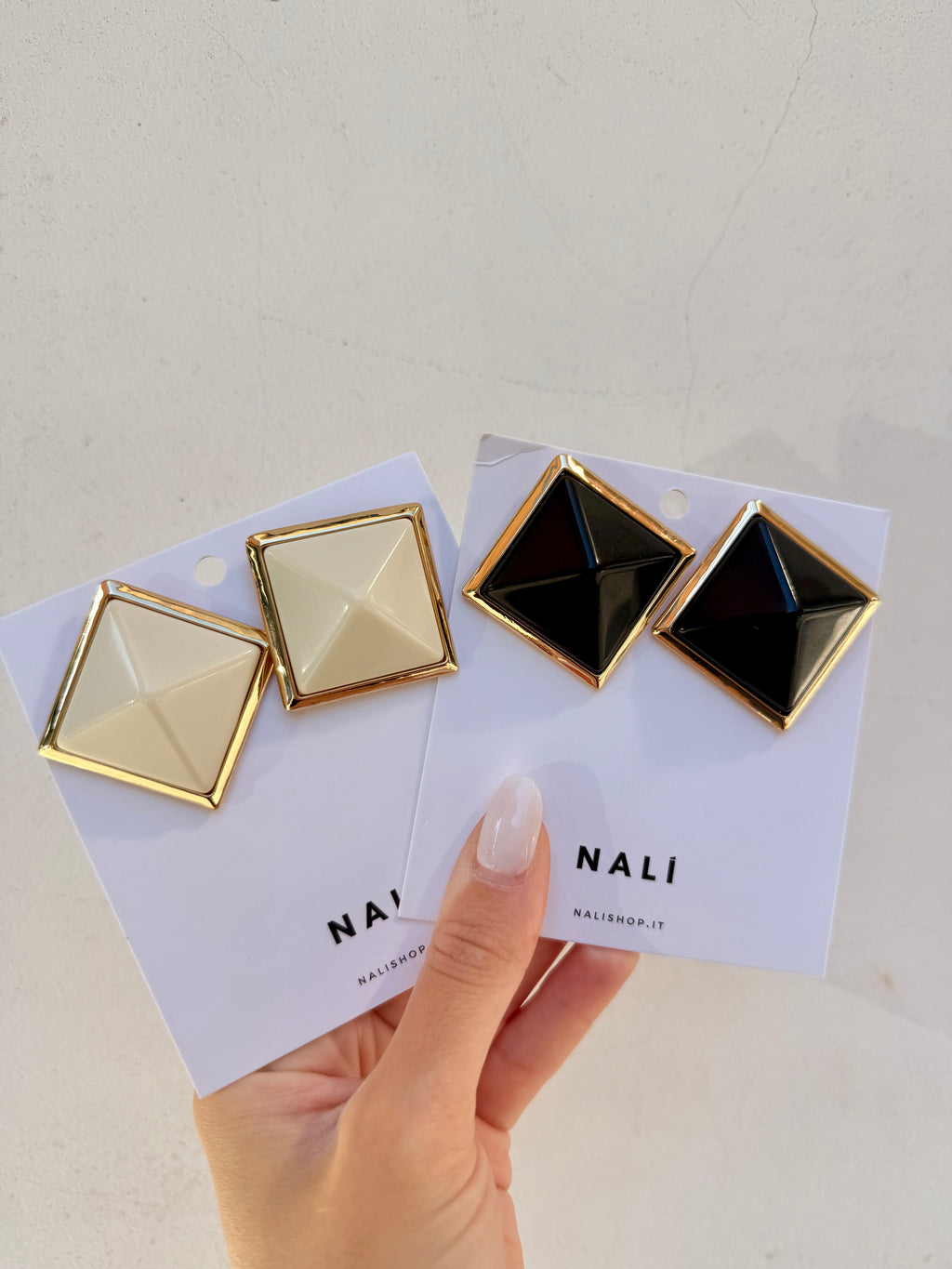 Orecchini Piramide con clip di Nali – Nali – Le Kikke Graziose