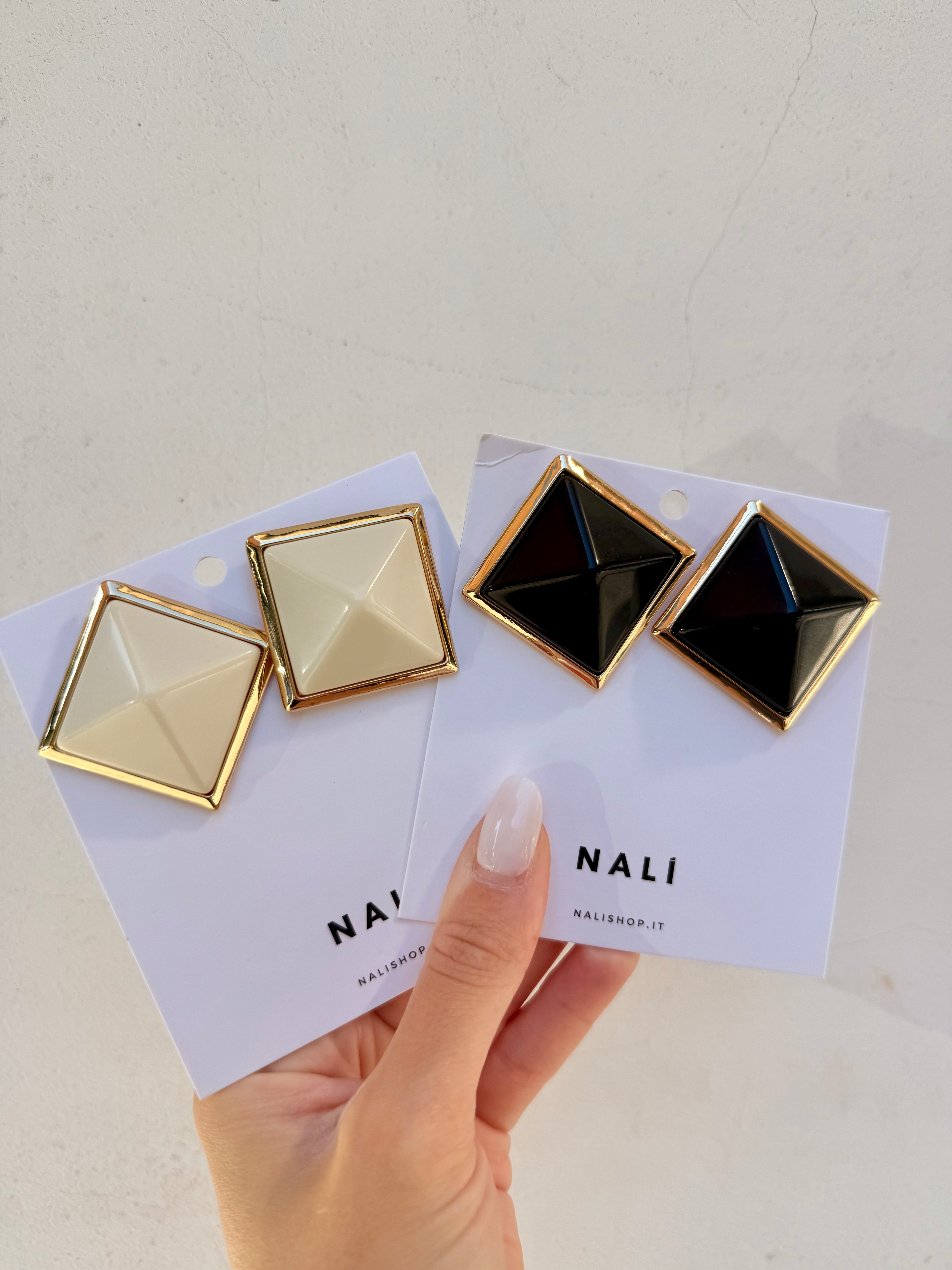 Orecchini Piramide con clip di Nali – Nali – Le Kikke Graziose
