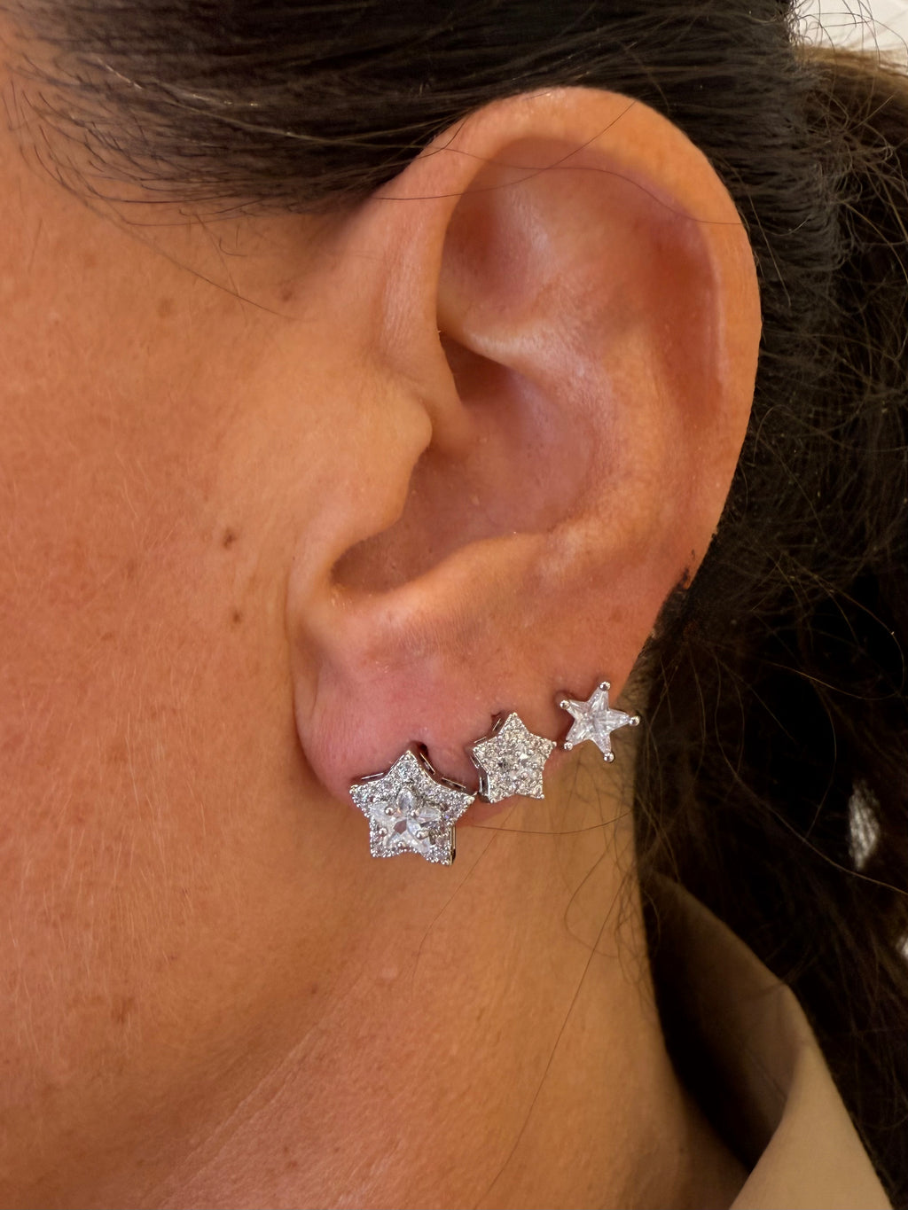 Set orecchini Star con zirconi Nali
