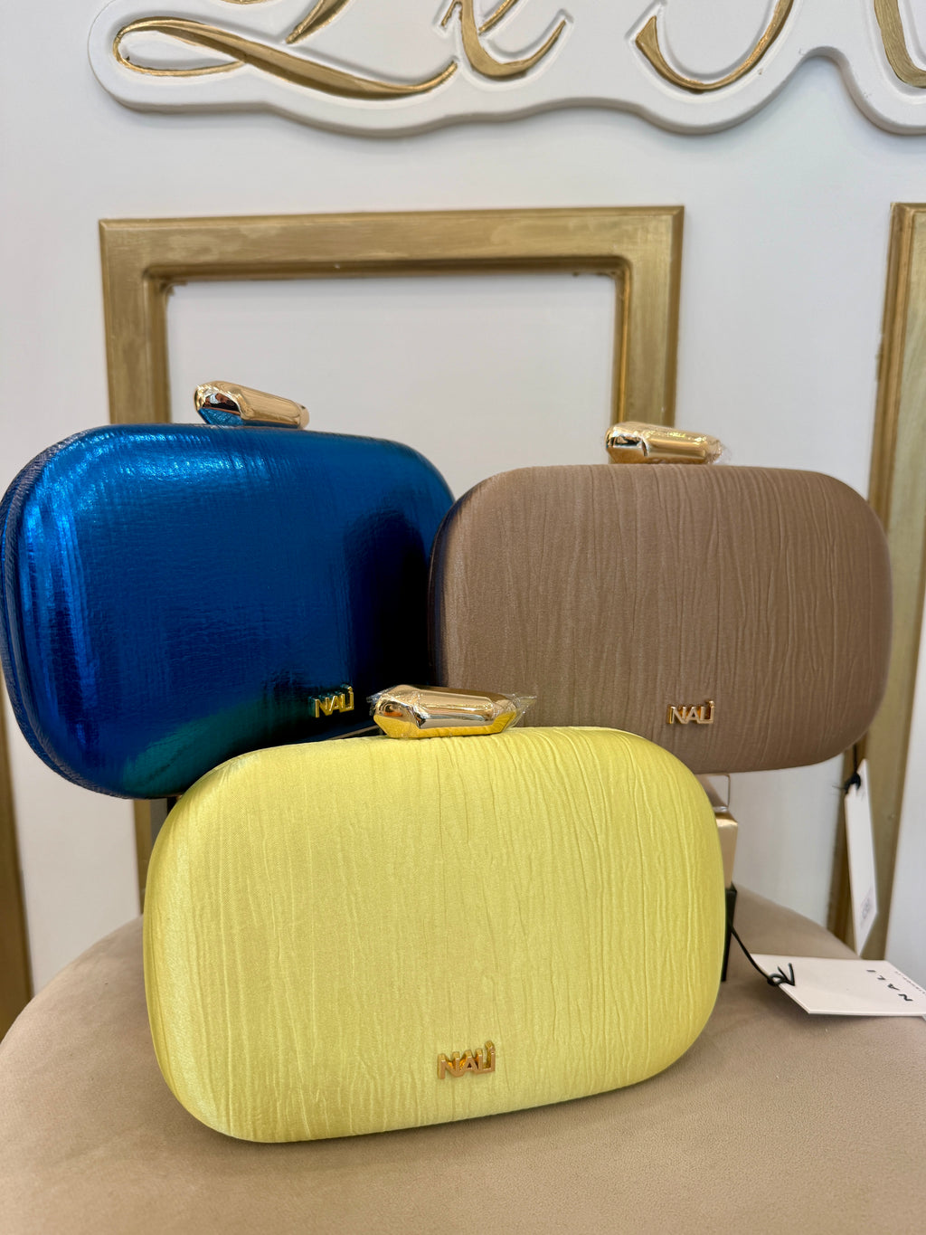 Clutch Nadie in tessuto di Nali