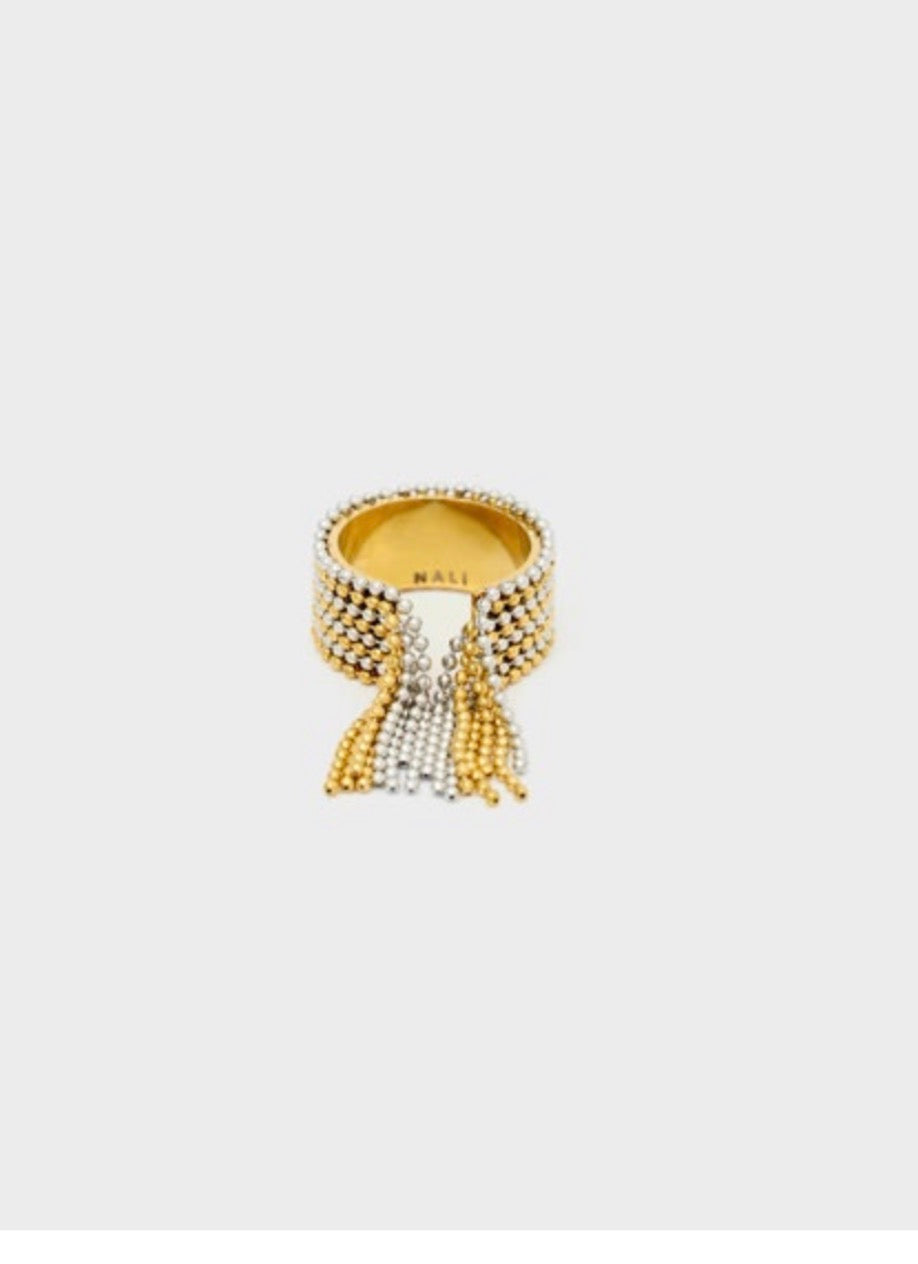 Anello Fringes oro/argento di Nali