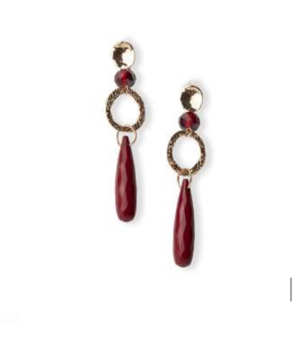 Orecchini Goccia Bordeaux di MYA