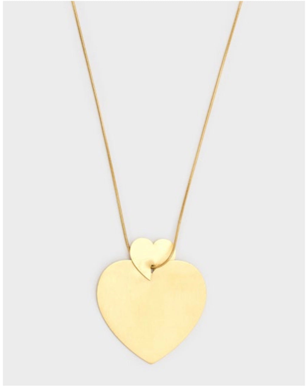 Collana doppio cuore Satinato di Nali