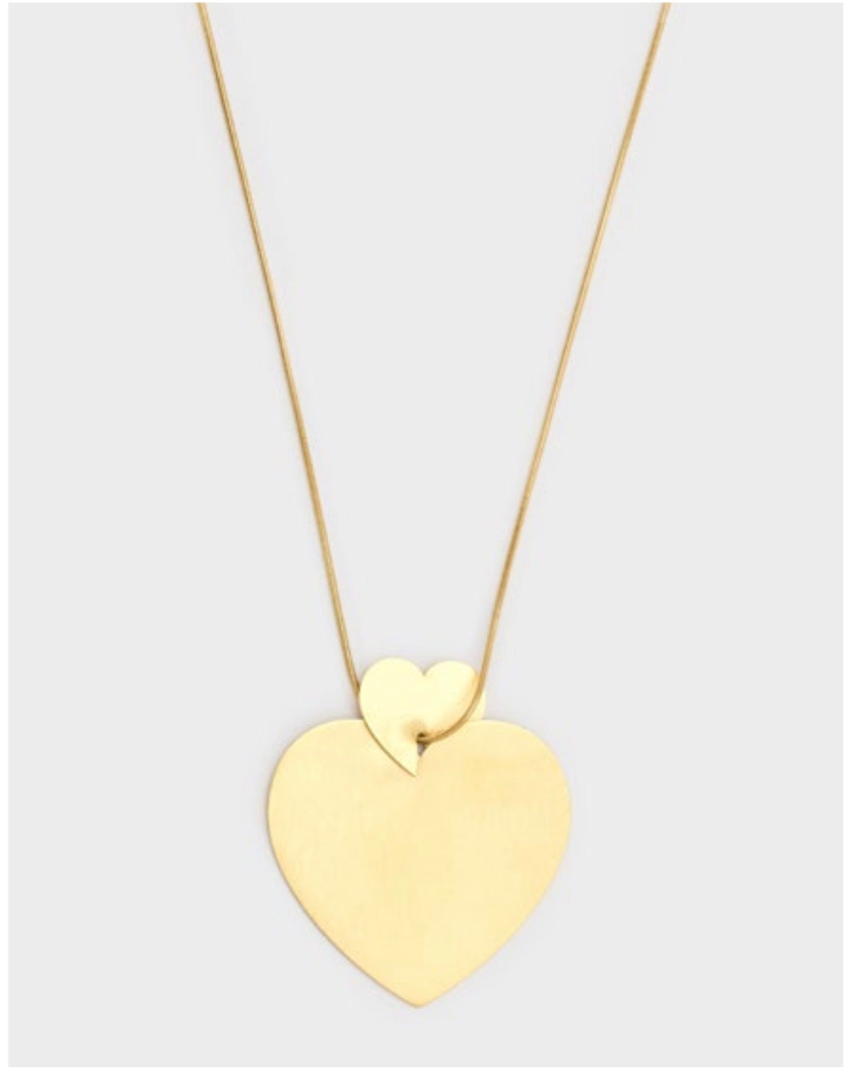 Collana doppio cuore Satinato di Nali