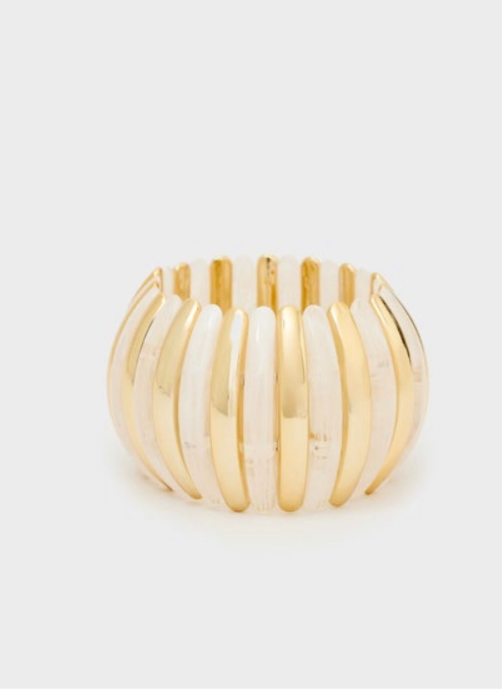 Bracciale Big elastico marrone/bianco di Nali
