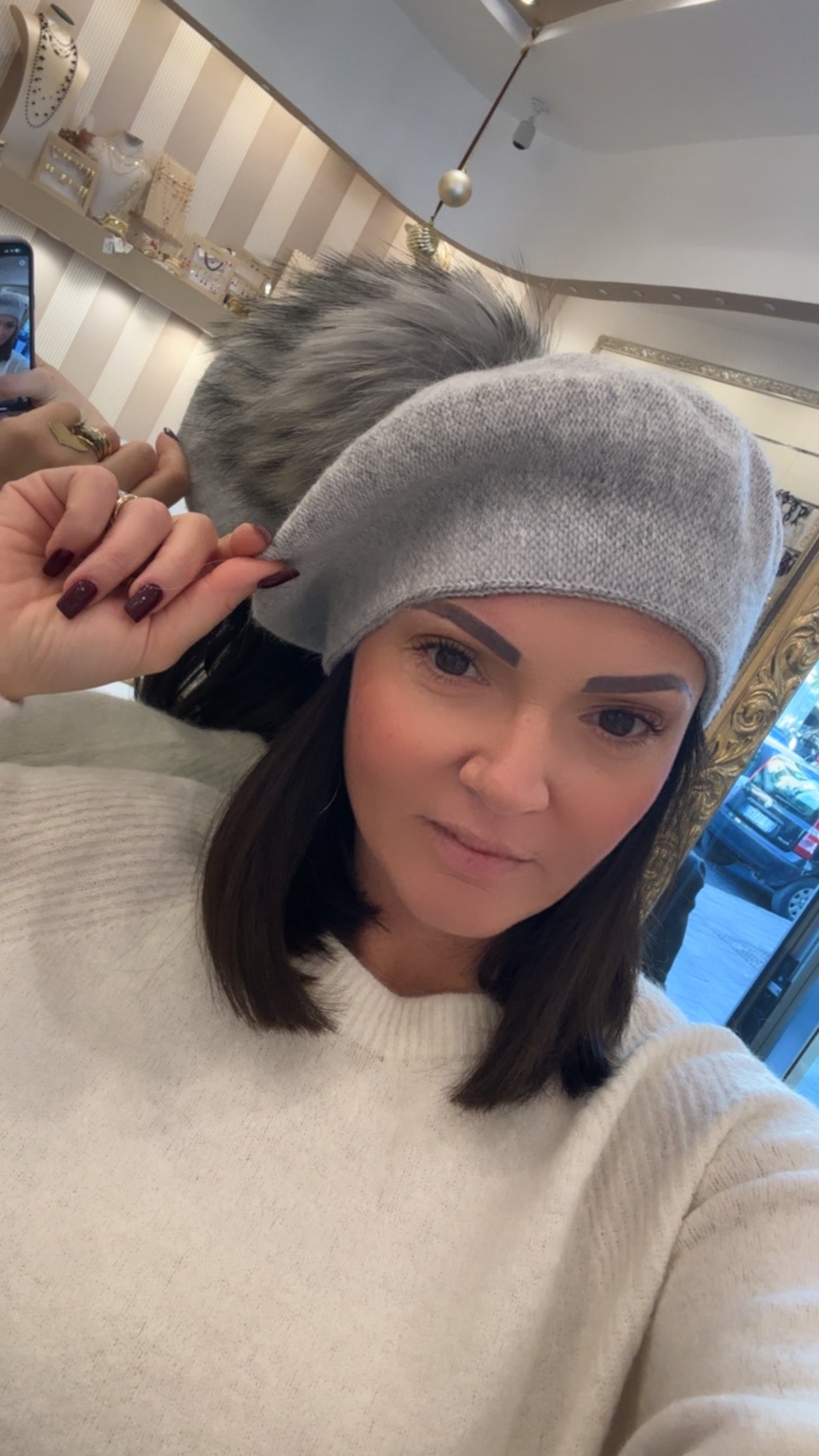 Basco PonPon in pelliccia