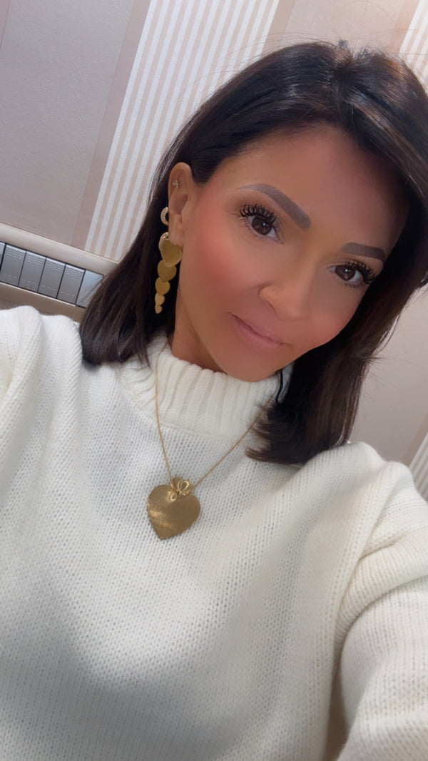 Collana doppio cuore Satinato di Nali