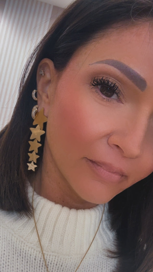 Orecchini Stella satinato di Nali