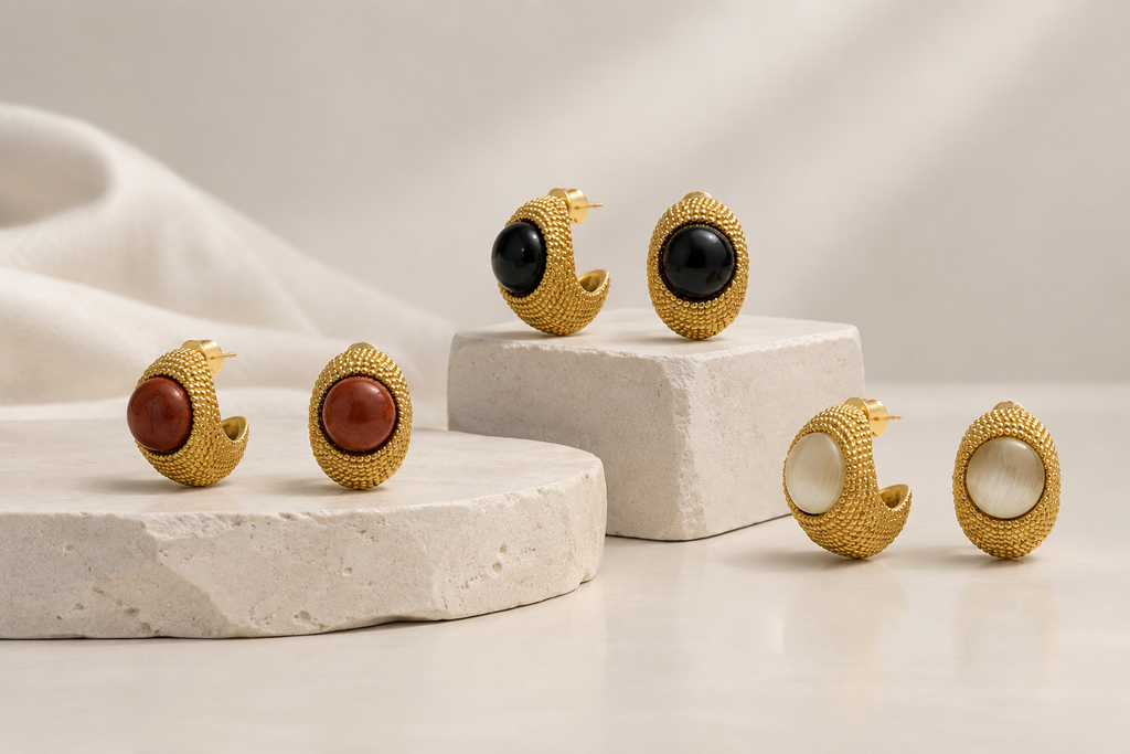 Orecchini Vintage con pietra di Nali – Nali – Le Kikke Graziose