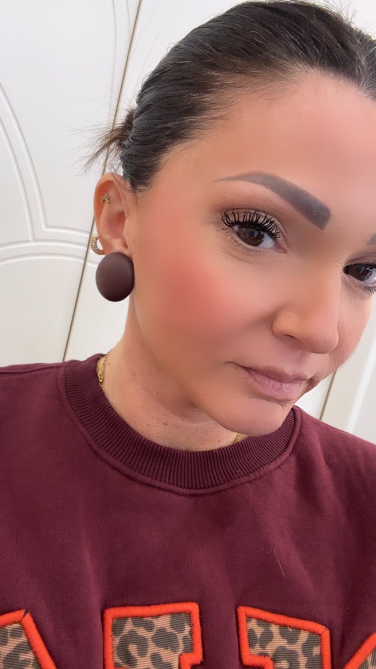 Orecchino Bottone Satin di Byba