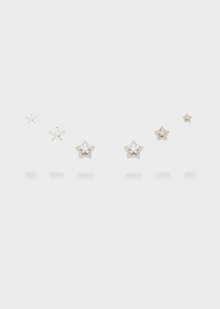 Set orecchini Star con zirconi Nali