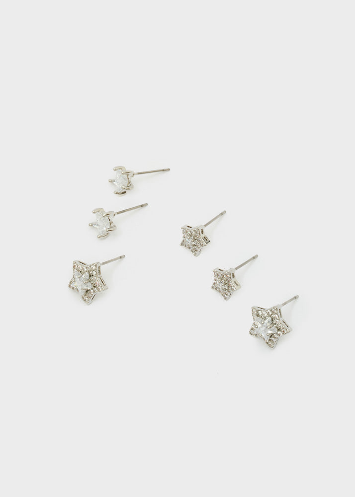 Set orecchini Star con zirconi Nali