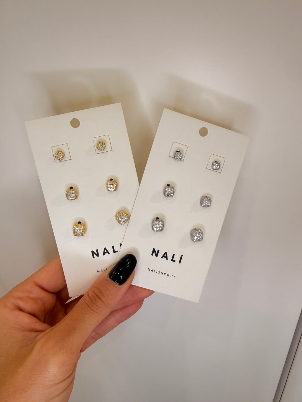 Set orecchini Cuchion con zirconi di Nali