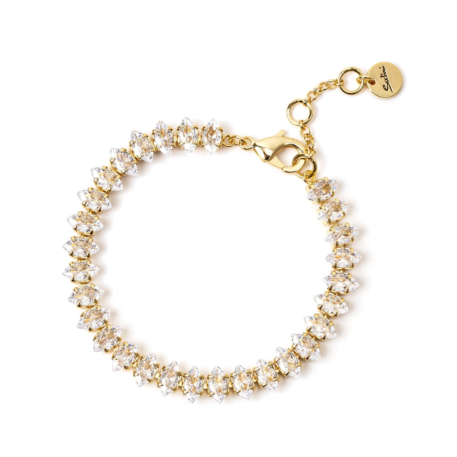 Bracciale tennis con zirconi navetta Sodini￼