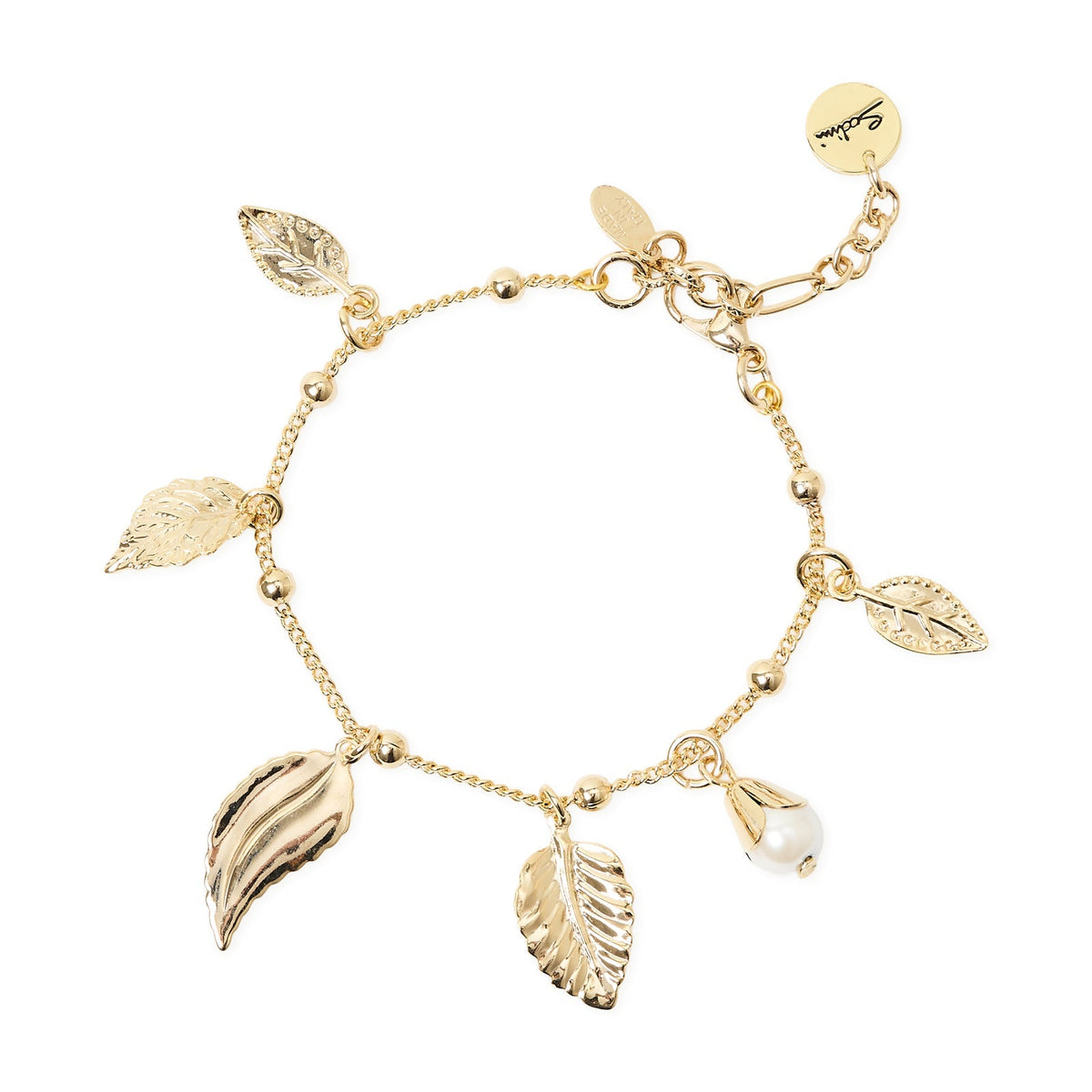 Bracciale groumette e foglie Daphne di Sodini