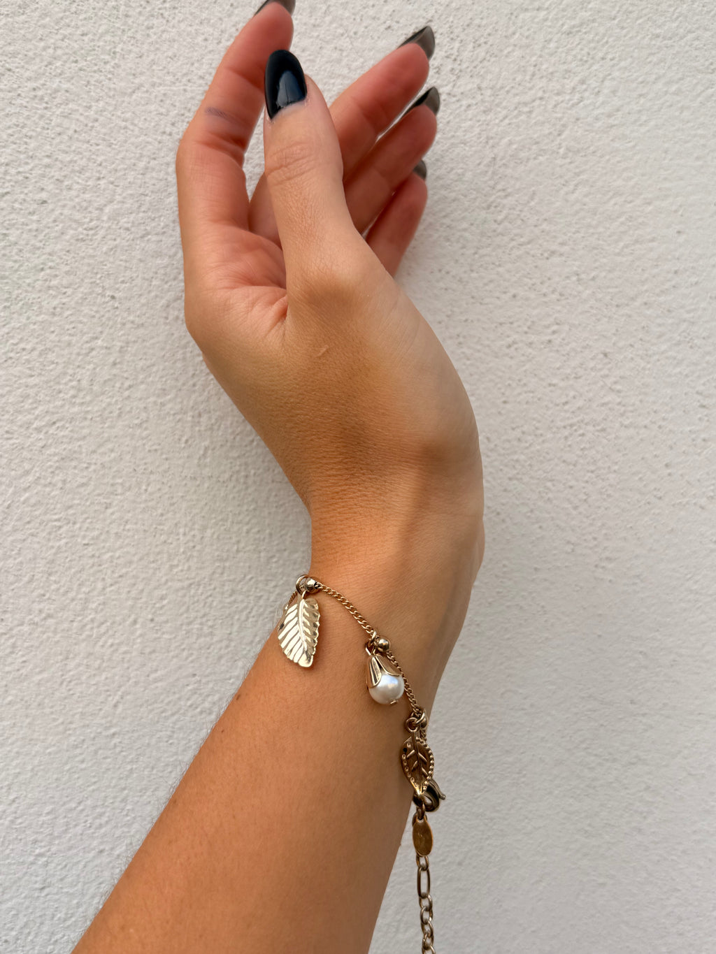 Bracciale groumette e foglie Daphne di Sodini