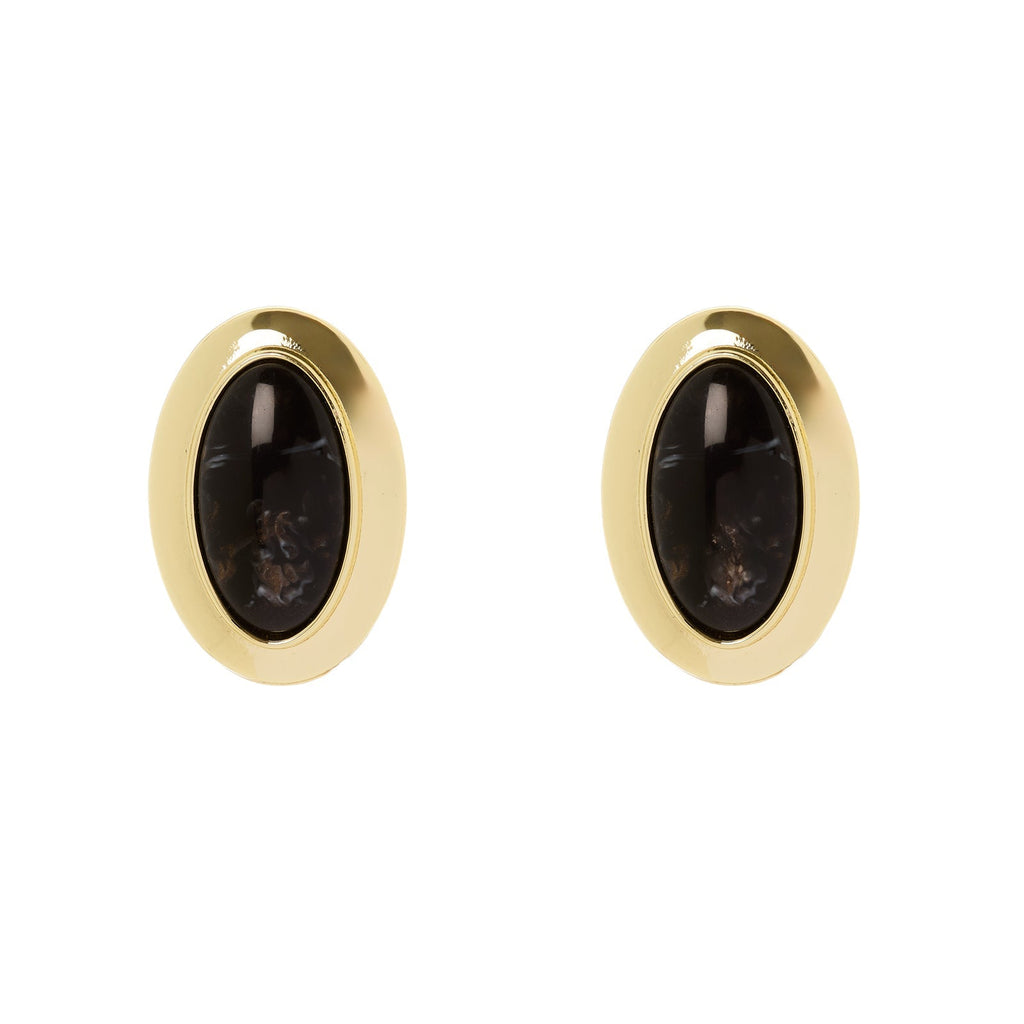 Orecchini cabochon in cornice Harper di Sodini