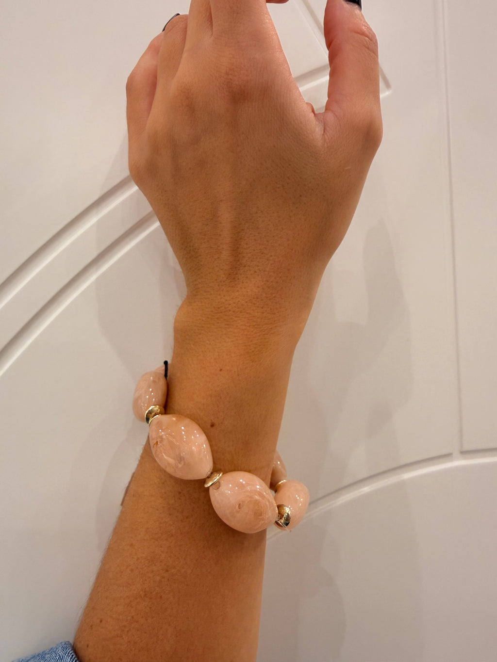 Bracciale elastico Grande ciottoli Harper di Sodini