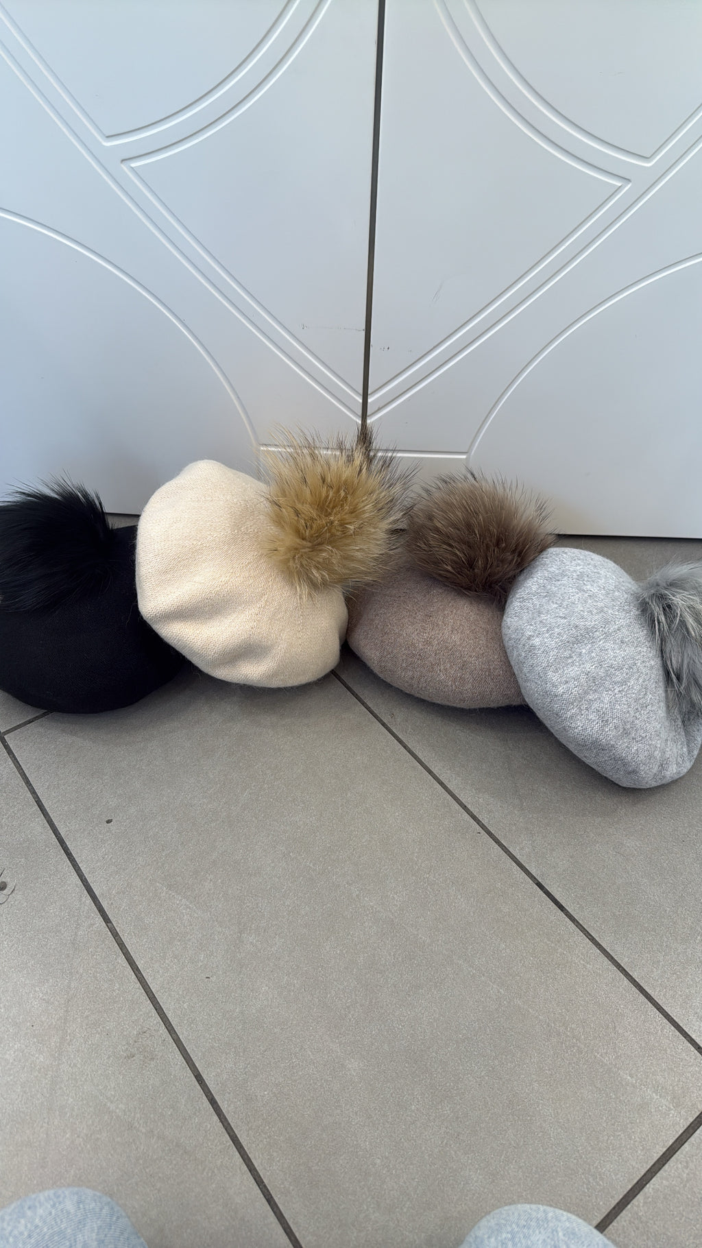 Basco PonPon in pelliccia